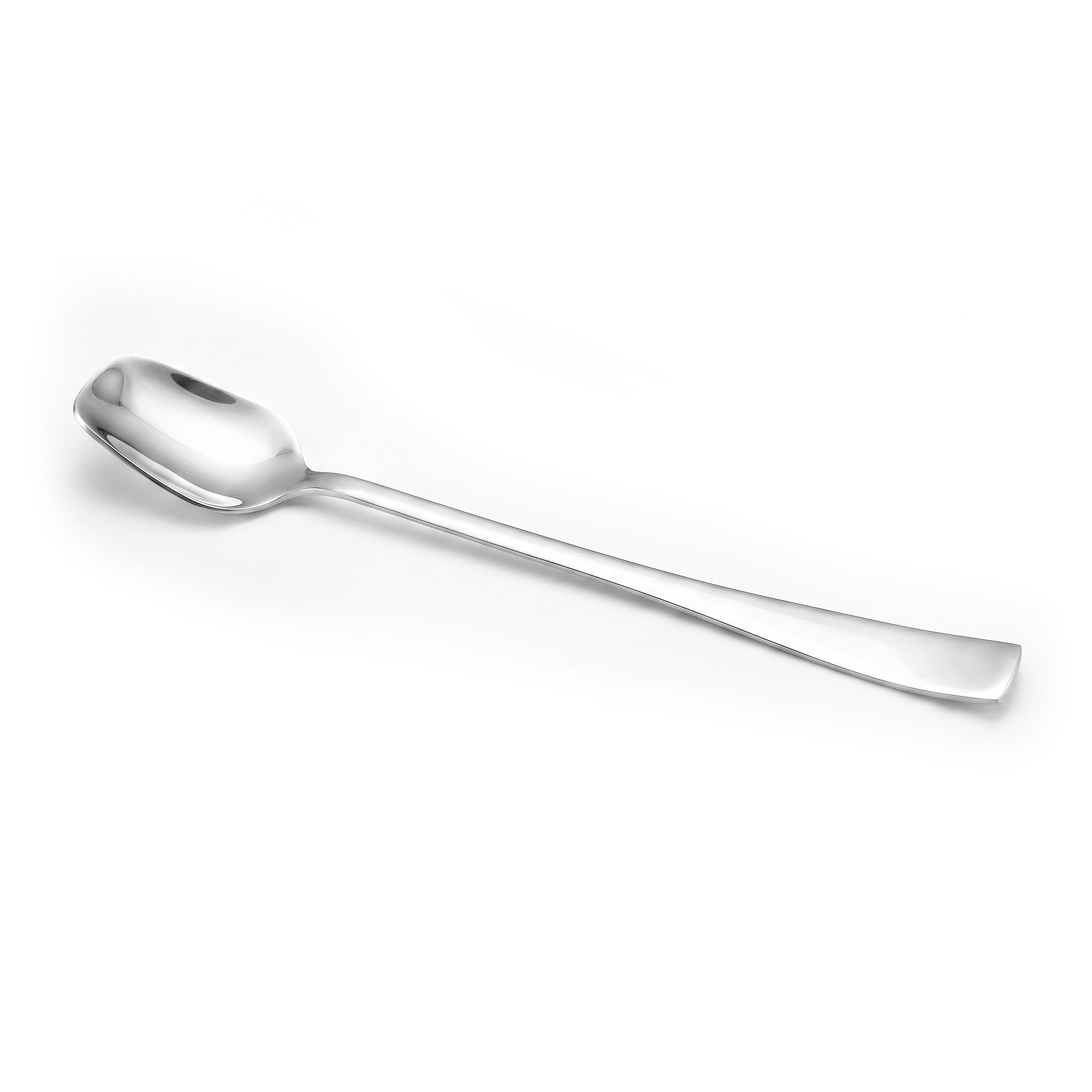 Polish 6-Piece Stainless Steel Silver Long Tea Spoon Set