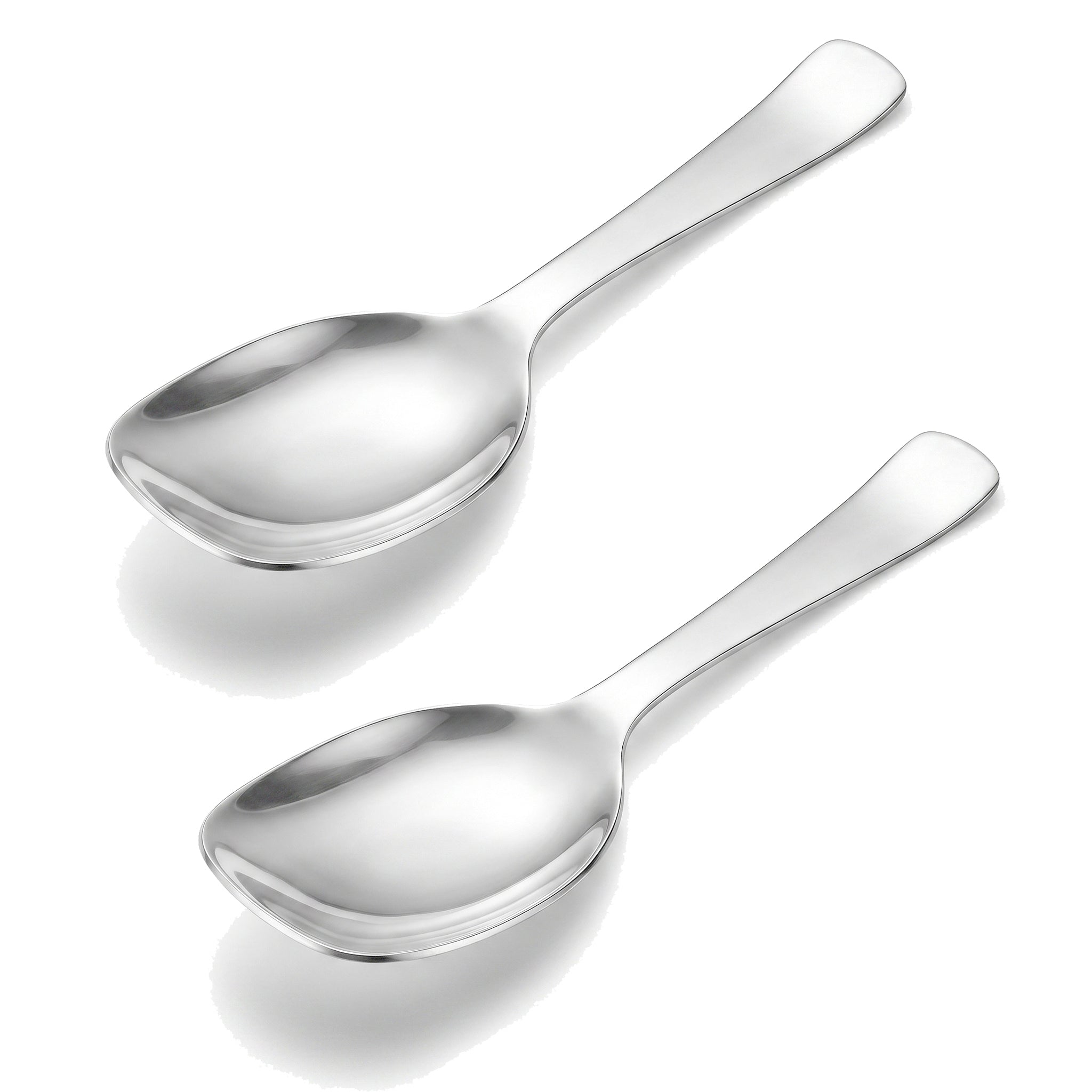 Polish Stainless Steel Silver Square Serving Panja Rice Spoon