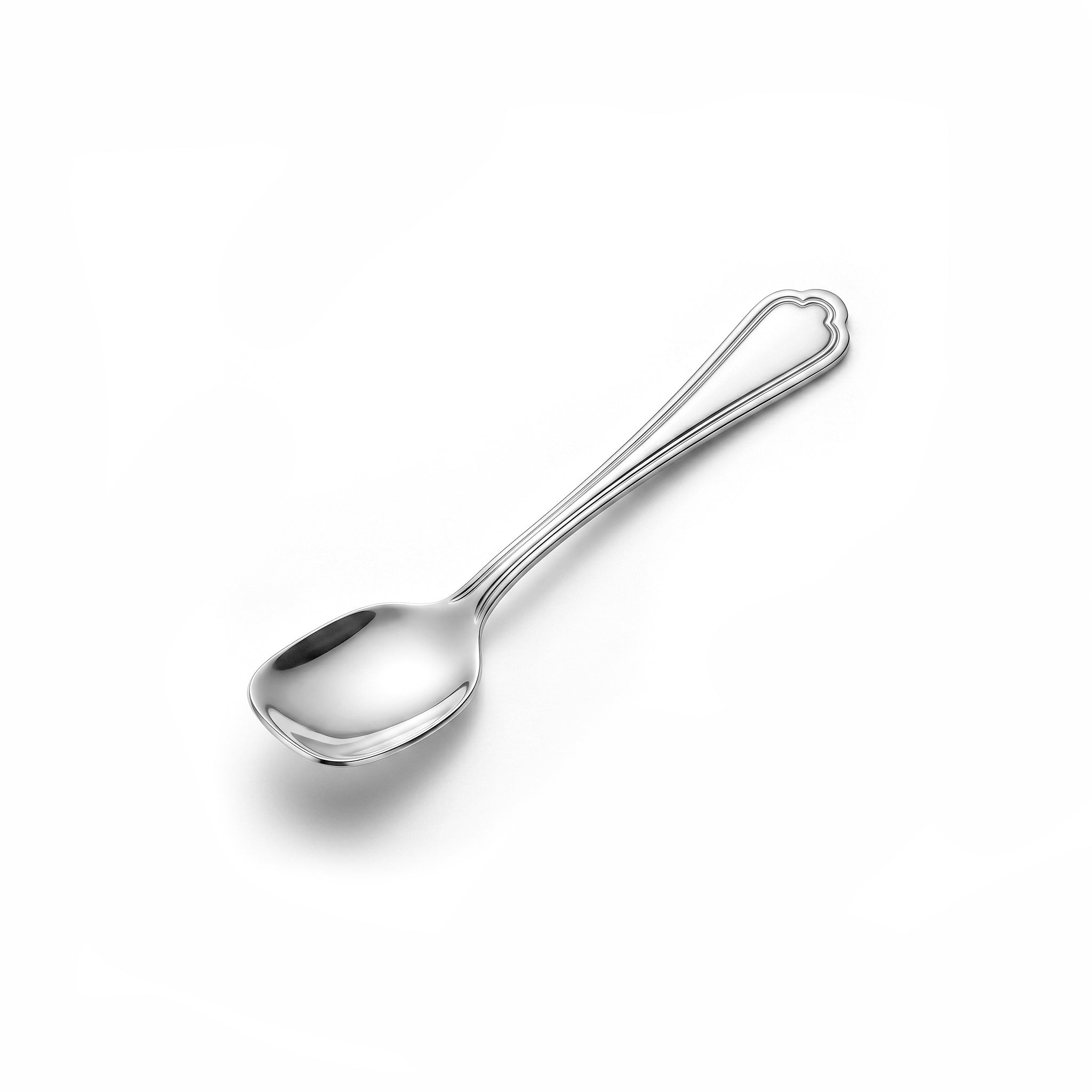 Moon 6-Piece Stainless Steel Silver Sugar Spoon Set