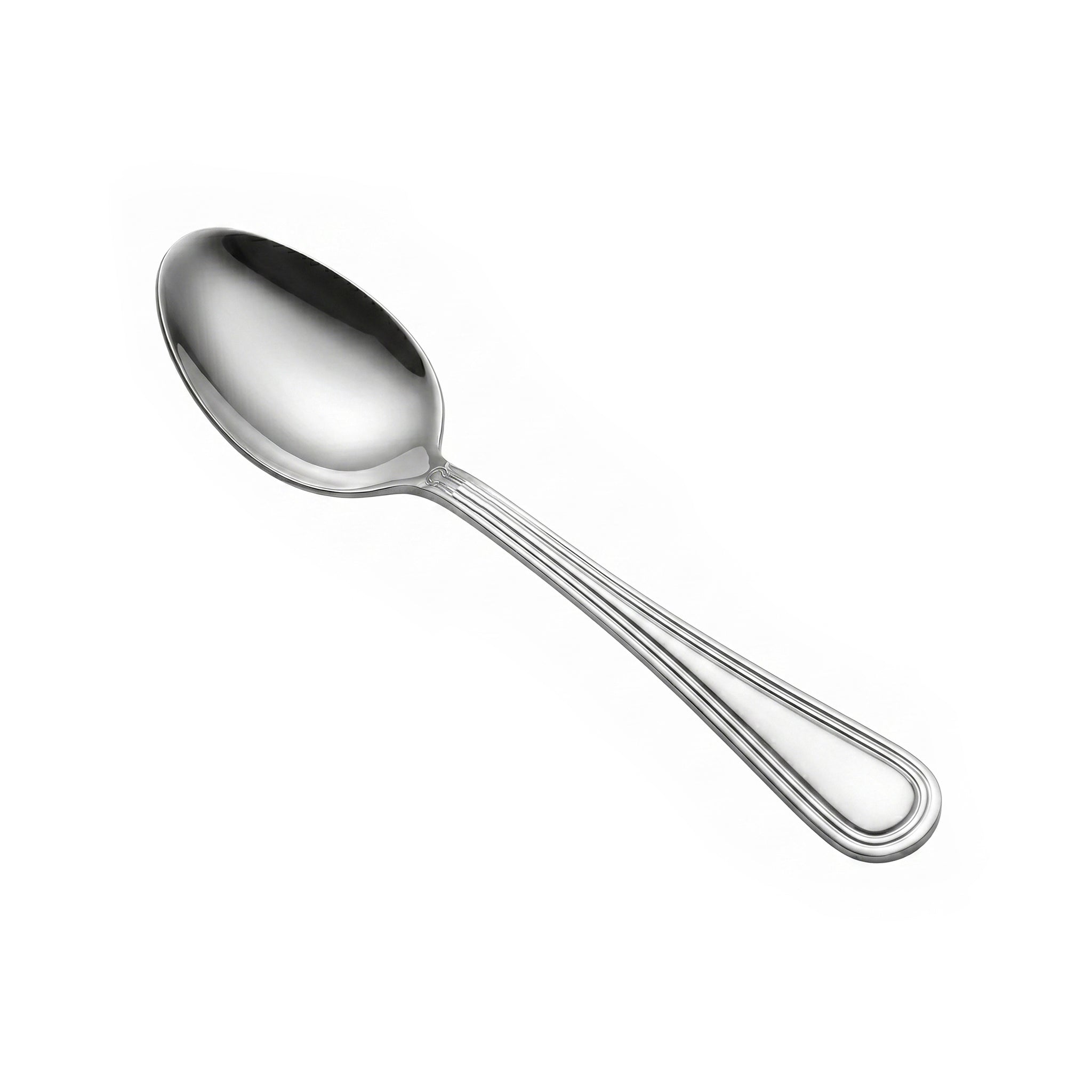 Moon 6-Piece Stainless Steel Silver Table Spoon Set