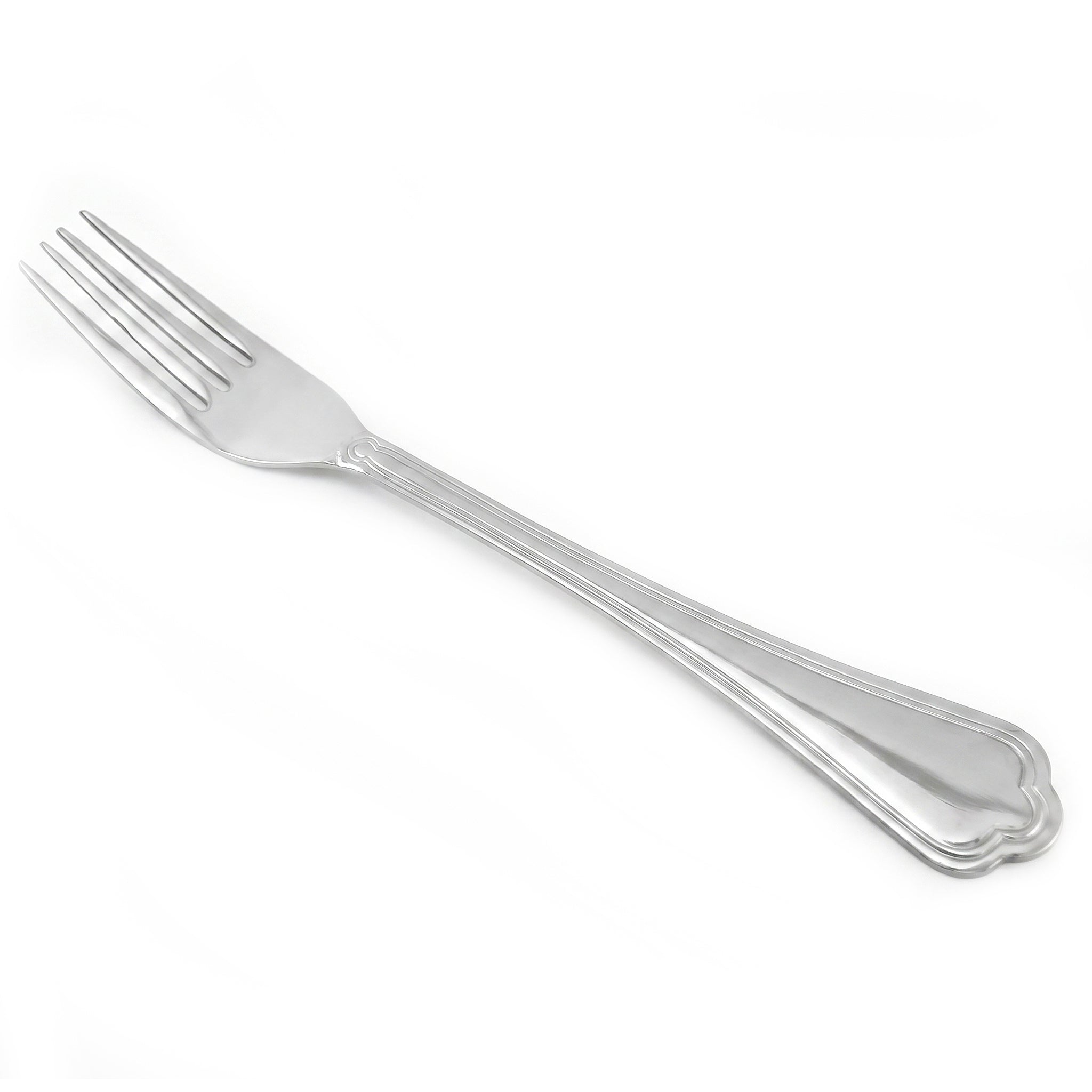 Moon 6-Piece Stainless Steel Silver Table Fork Set