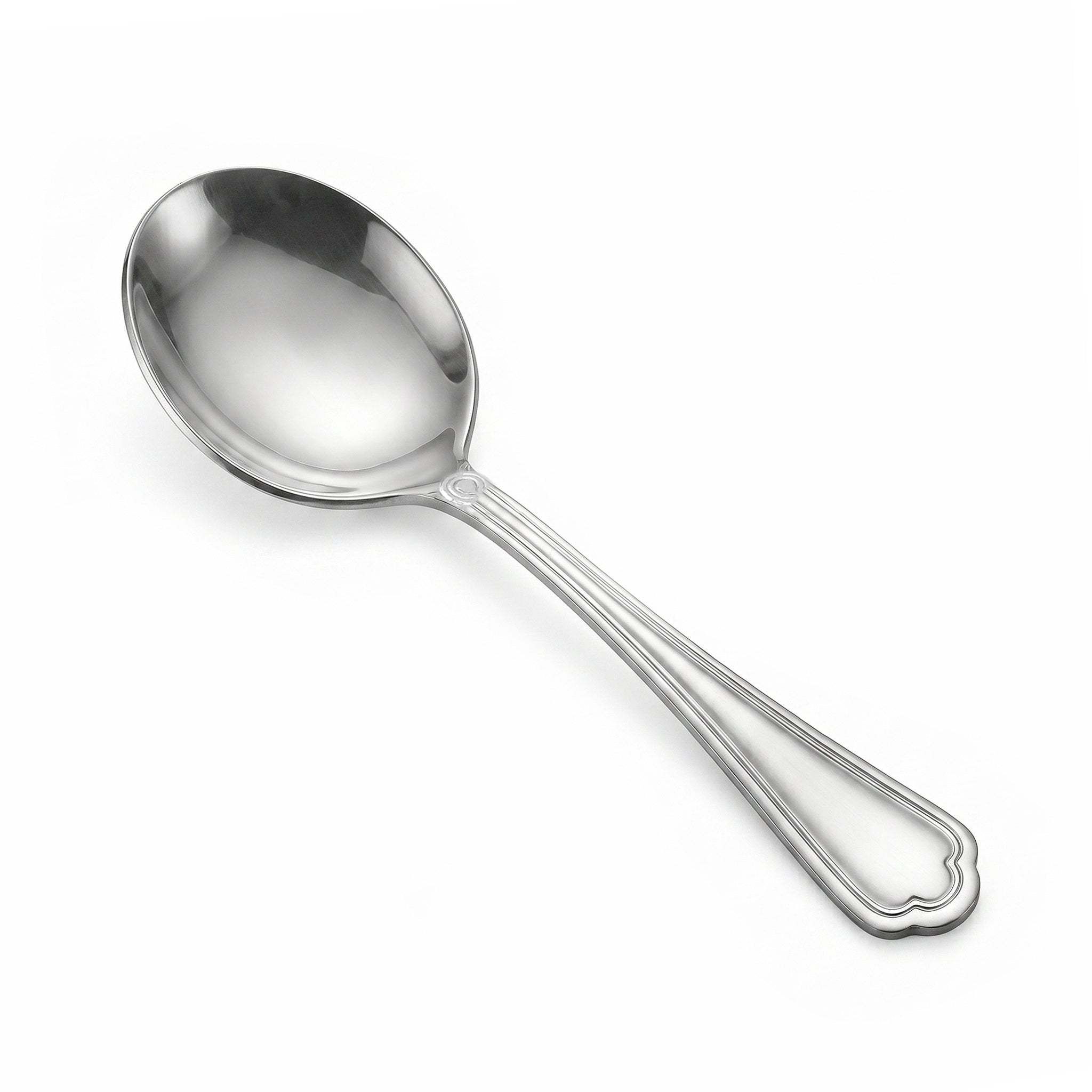 Moon Stainless Steel Silver Serving Soup Spoon