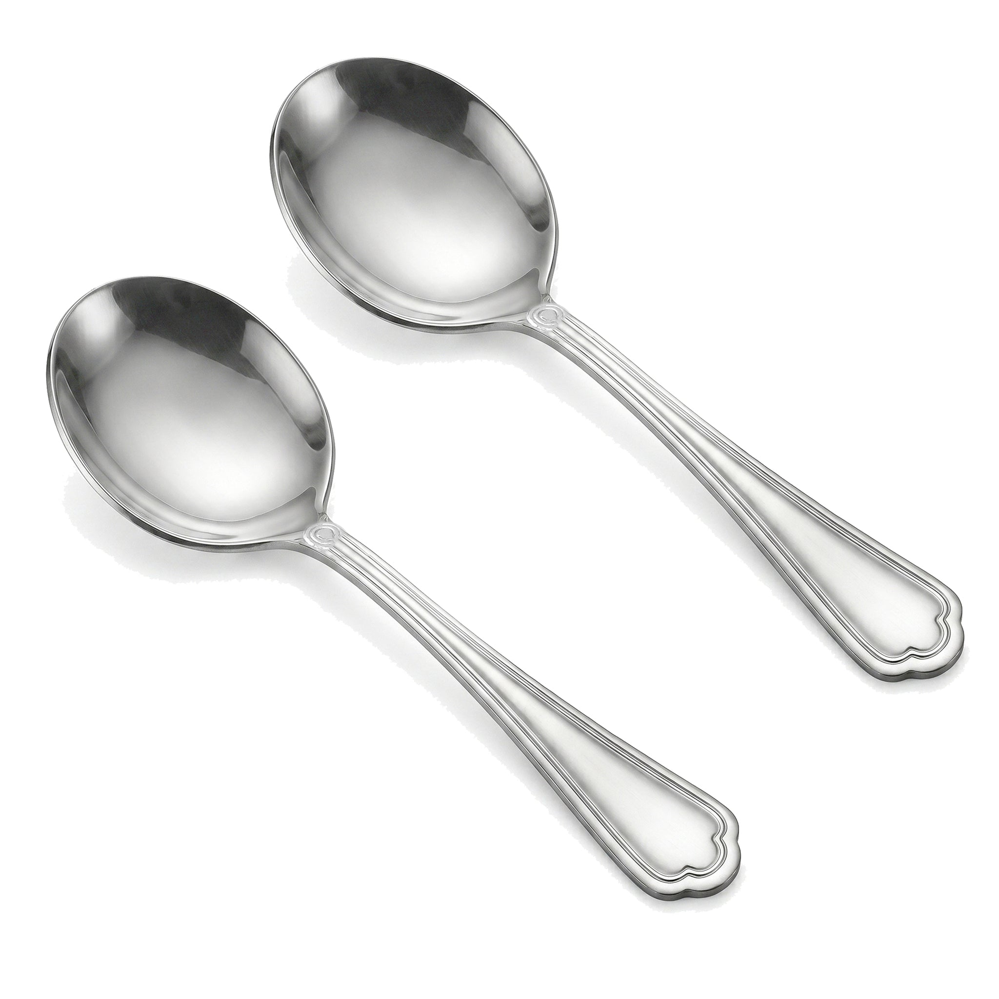 Moon Stainless Steel Silver Serving Soup Spoon