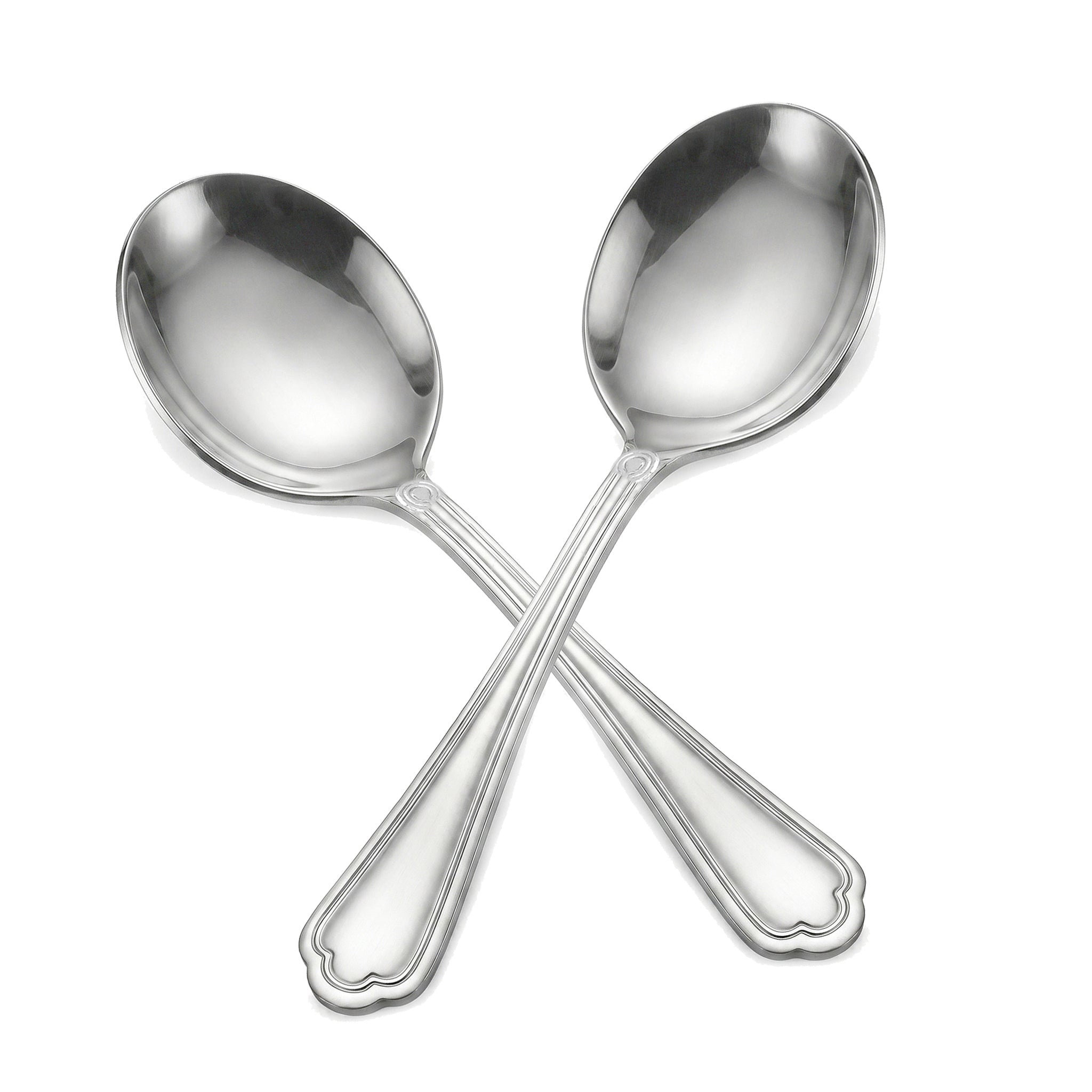Moon Stainless Steel Silver Serving Soup Spoon