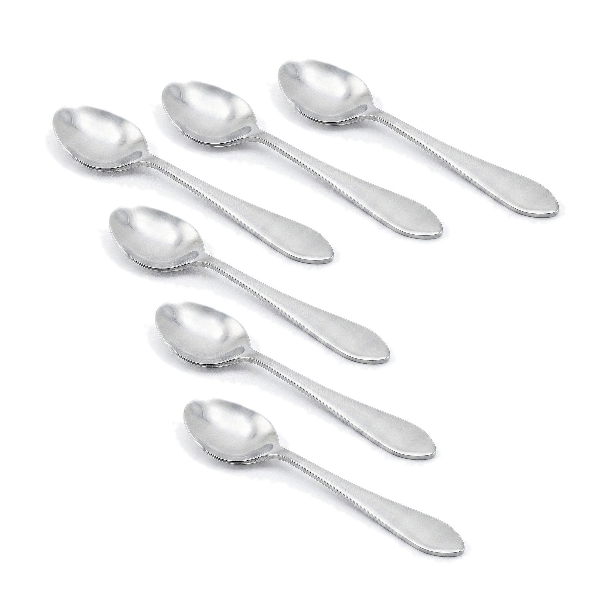 H.D 6-Piece Stainless Steel Silver Coffee Spoon Set