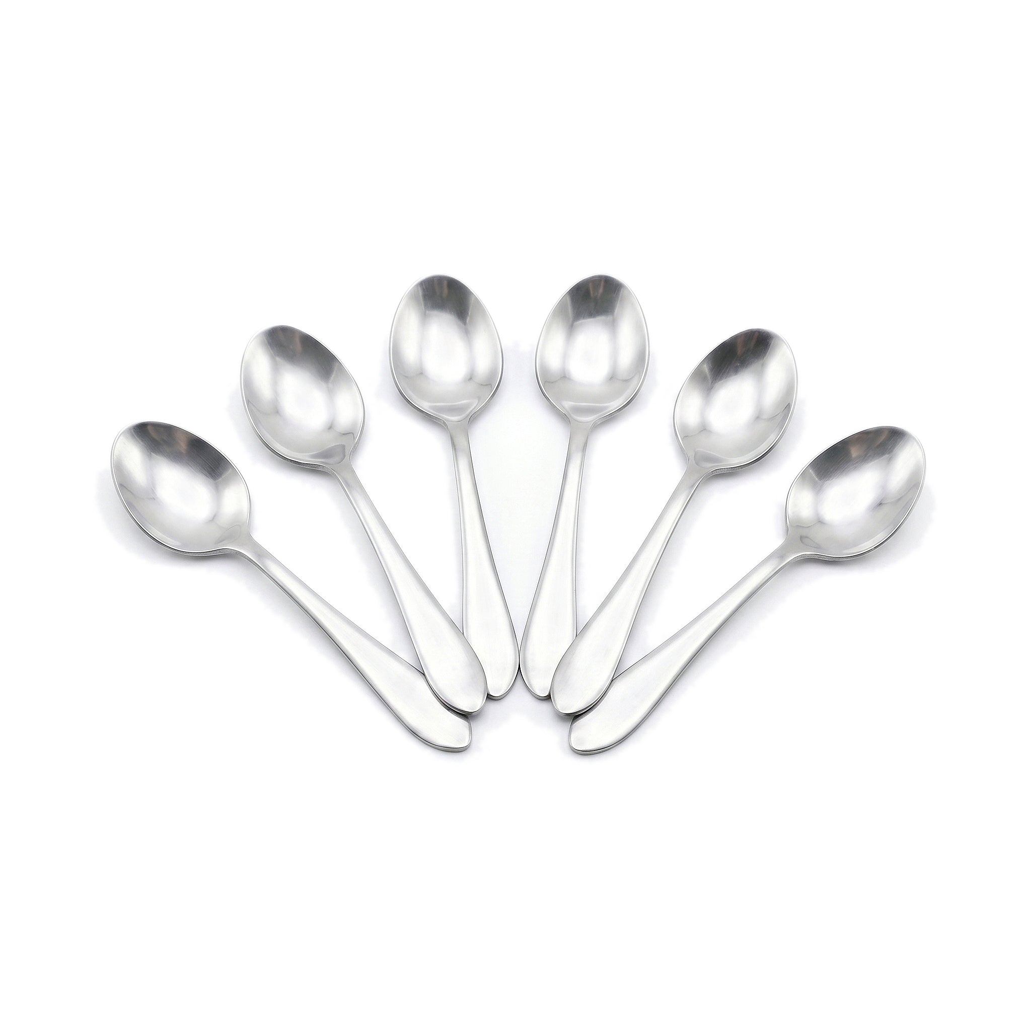 H.D 6-Piece Stainless Steel Silver Coffee Spoon Set