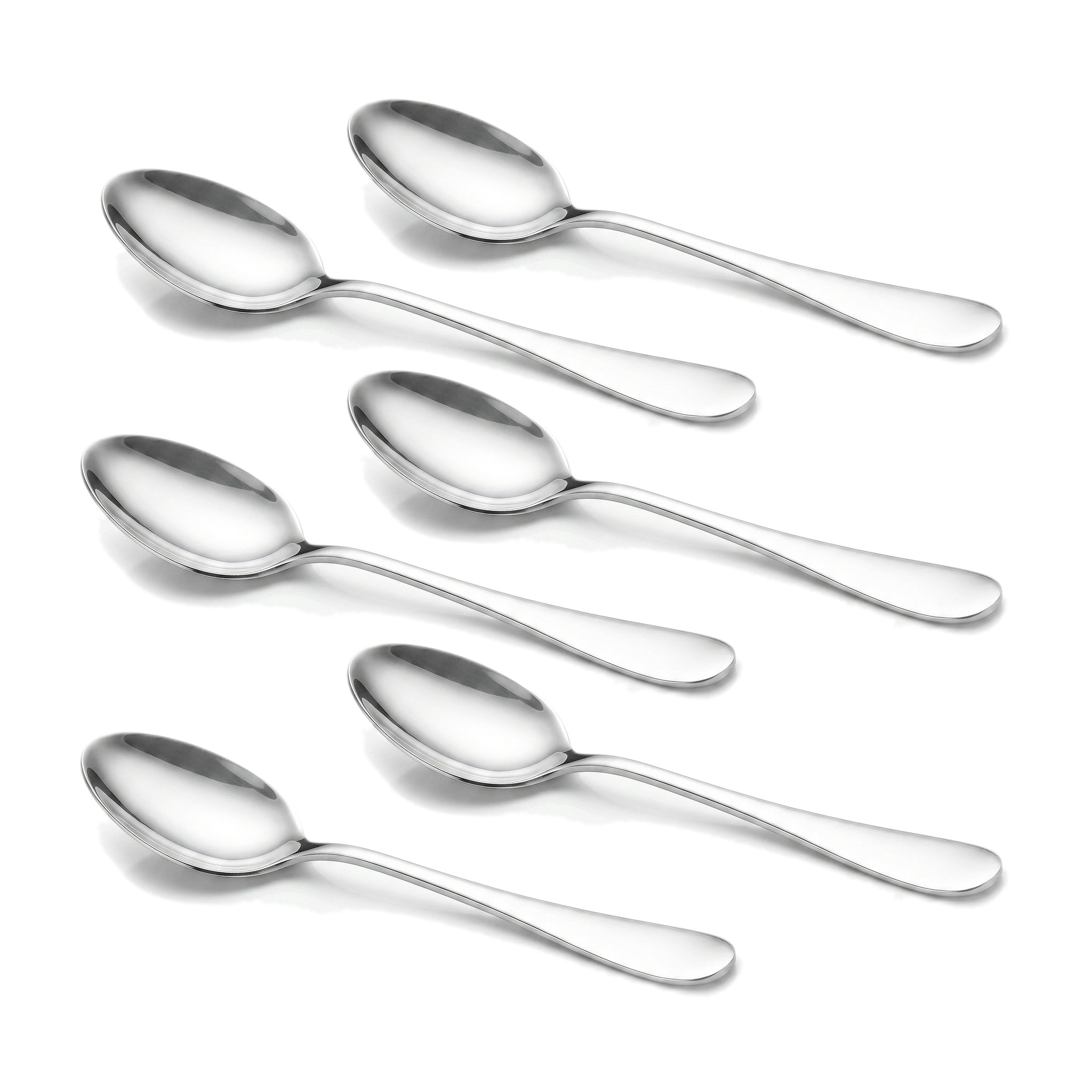 H.D 6-Piece Stainless Steel Silver Table Spoon Set