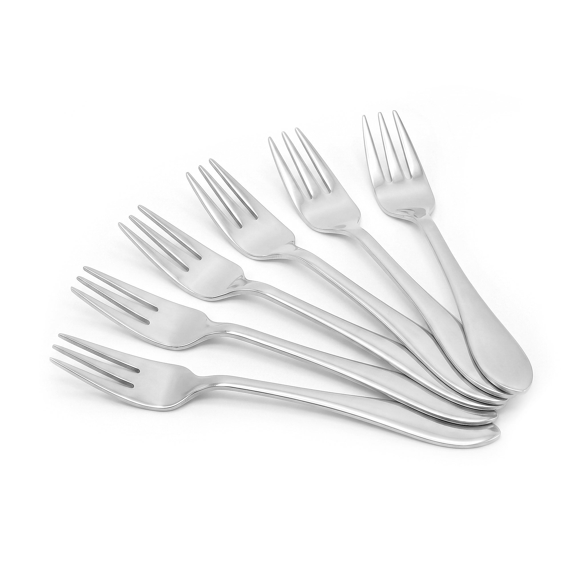 H.D 6-Piece Stainless Steel Silver Baby Fork Set