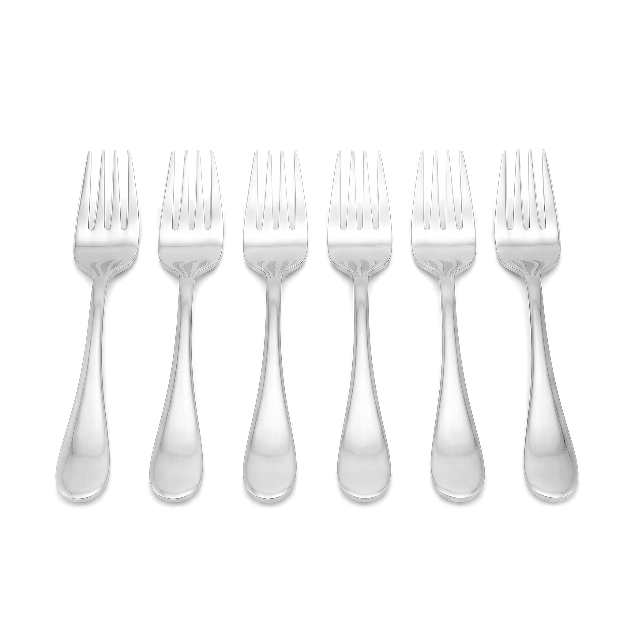 H.D 6-Piece Stainless Steel Silver Baby Fork Set