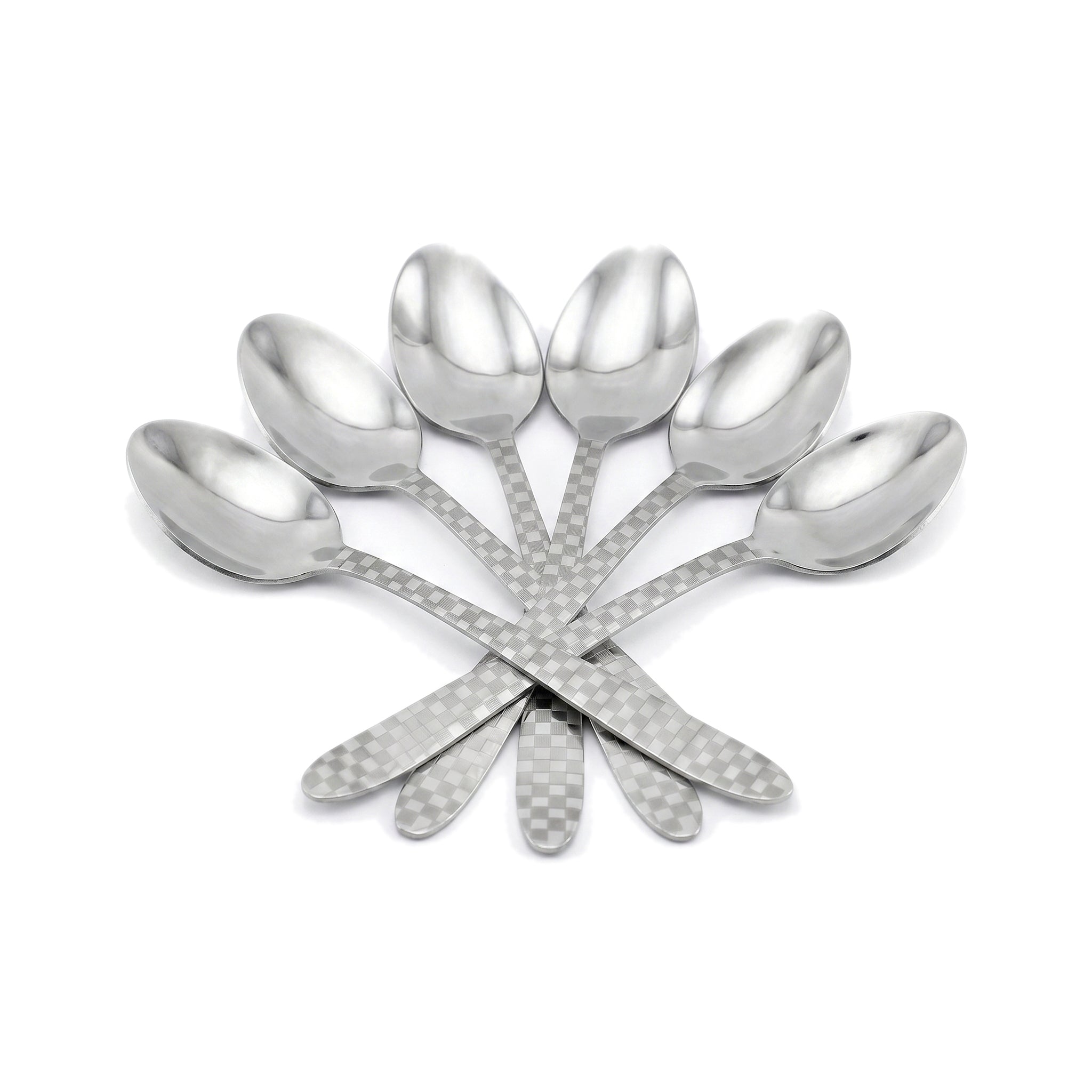Lazer One 6-Piece Stainless Steel Silver Baby Spoon Set