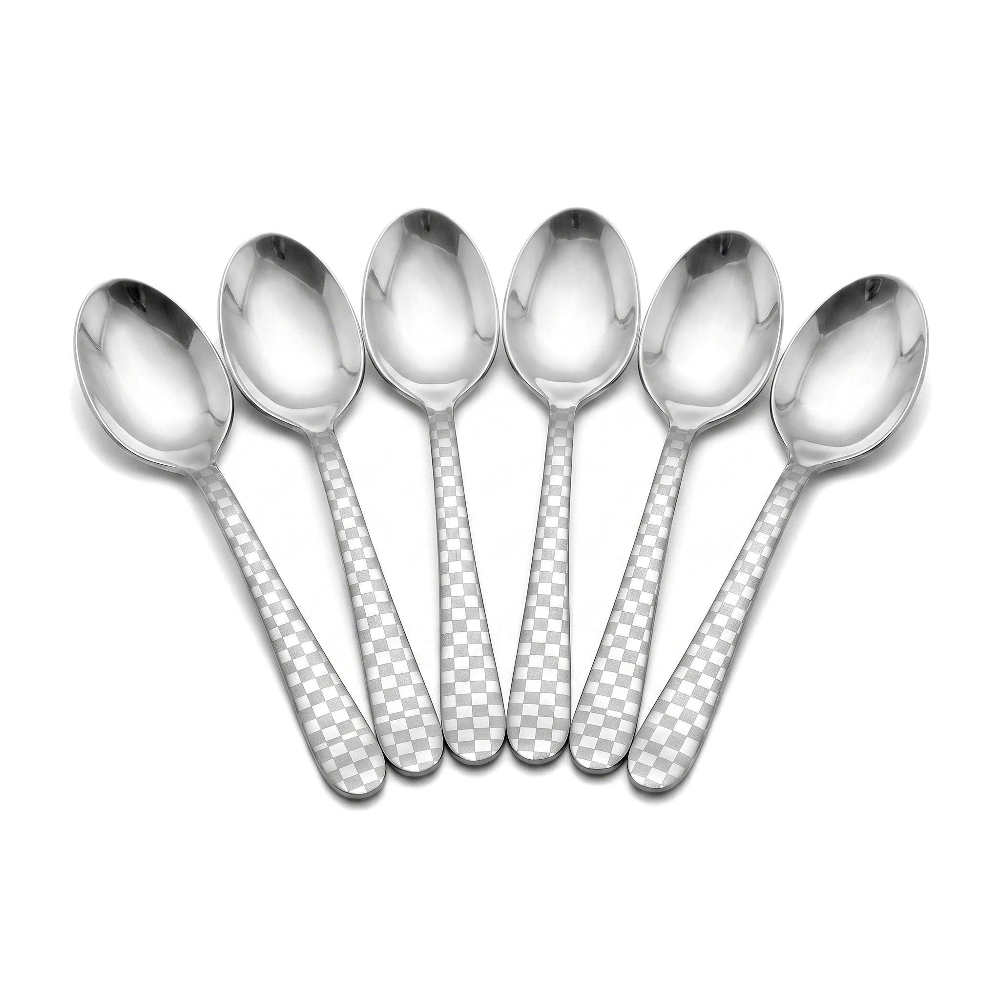 Lazer One 6-Piece Stainless Steel Silver Tea Spoon Set