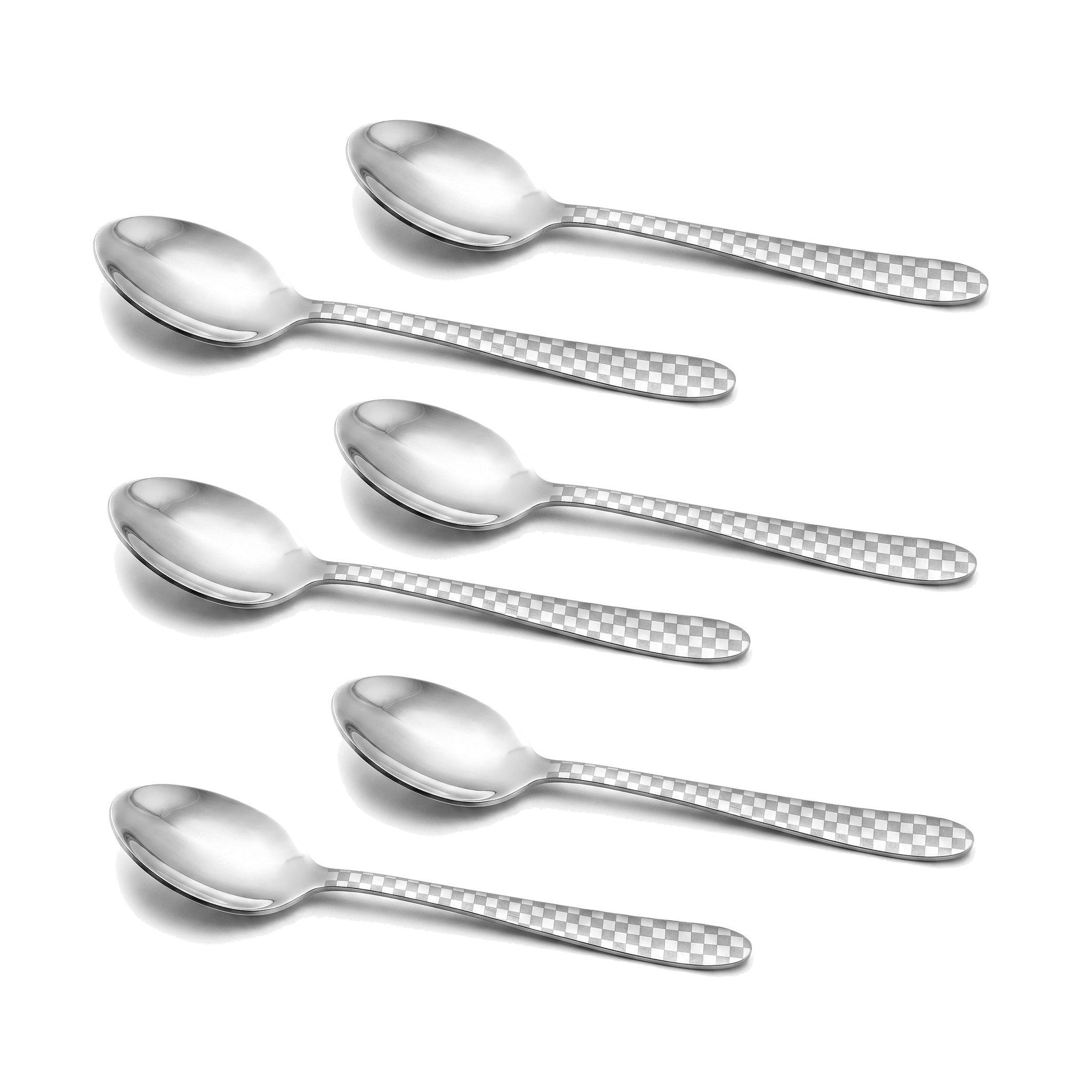 Lazer One 6-Piece Stainless Steel Silver Tea Spoon Set