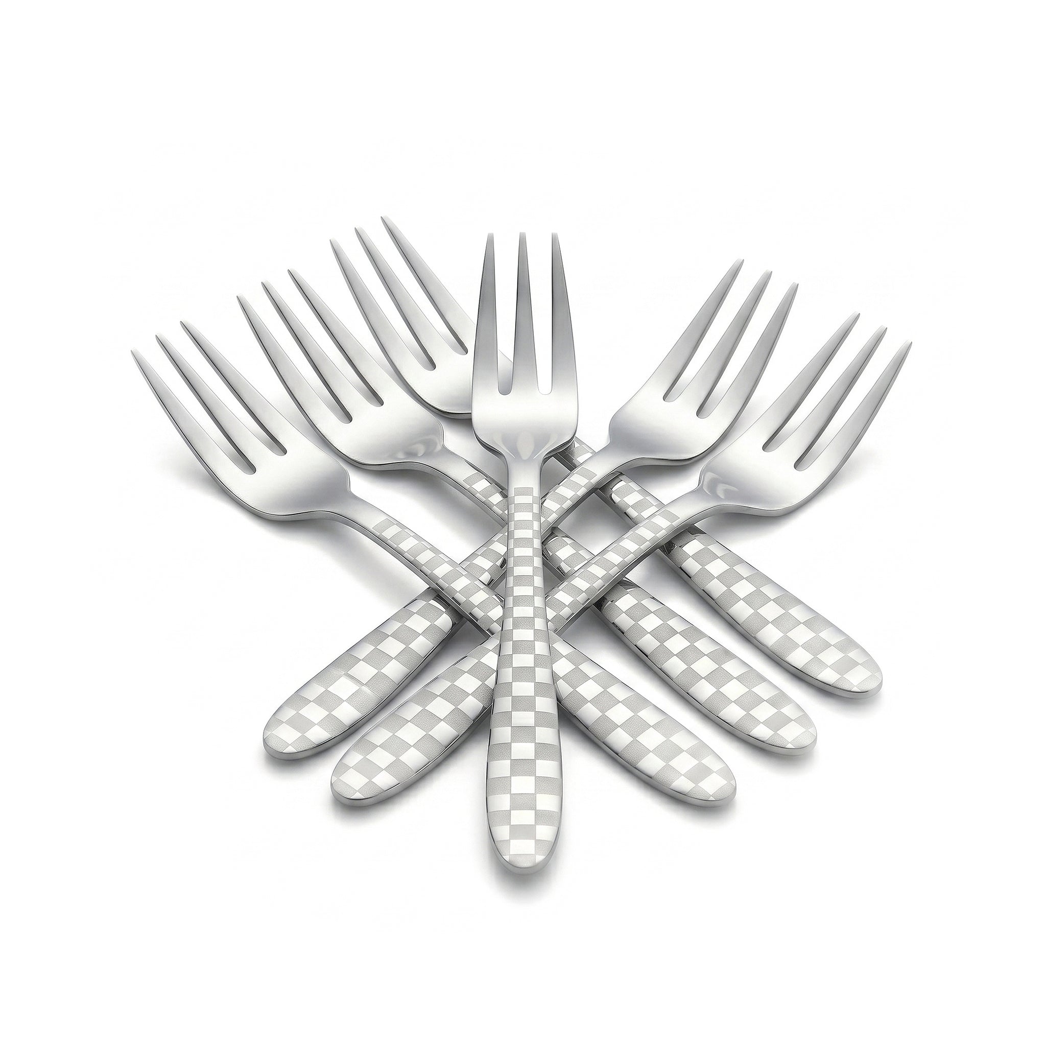 Lazer One 6-Piece Stainless Steel Silver Baby Fork Set