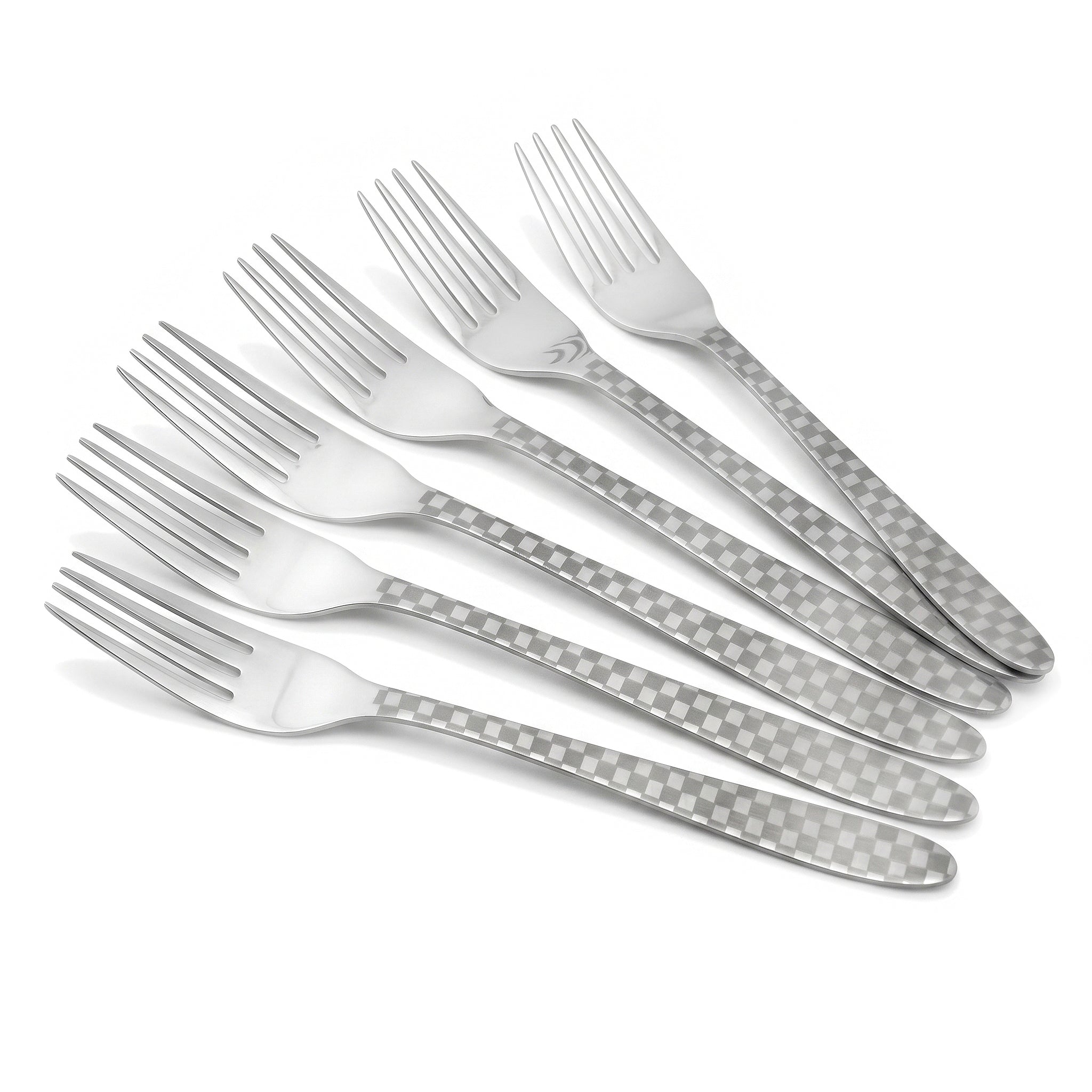 Lazer One 6-Piece Stainless Steel Silver Table Fork Set