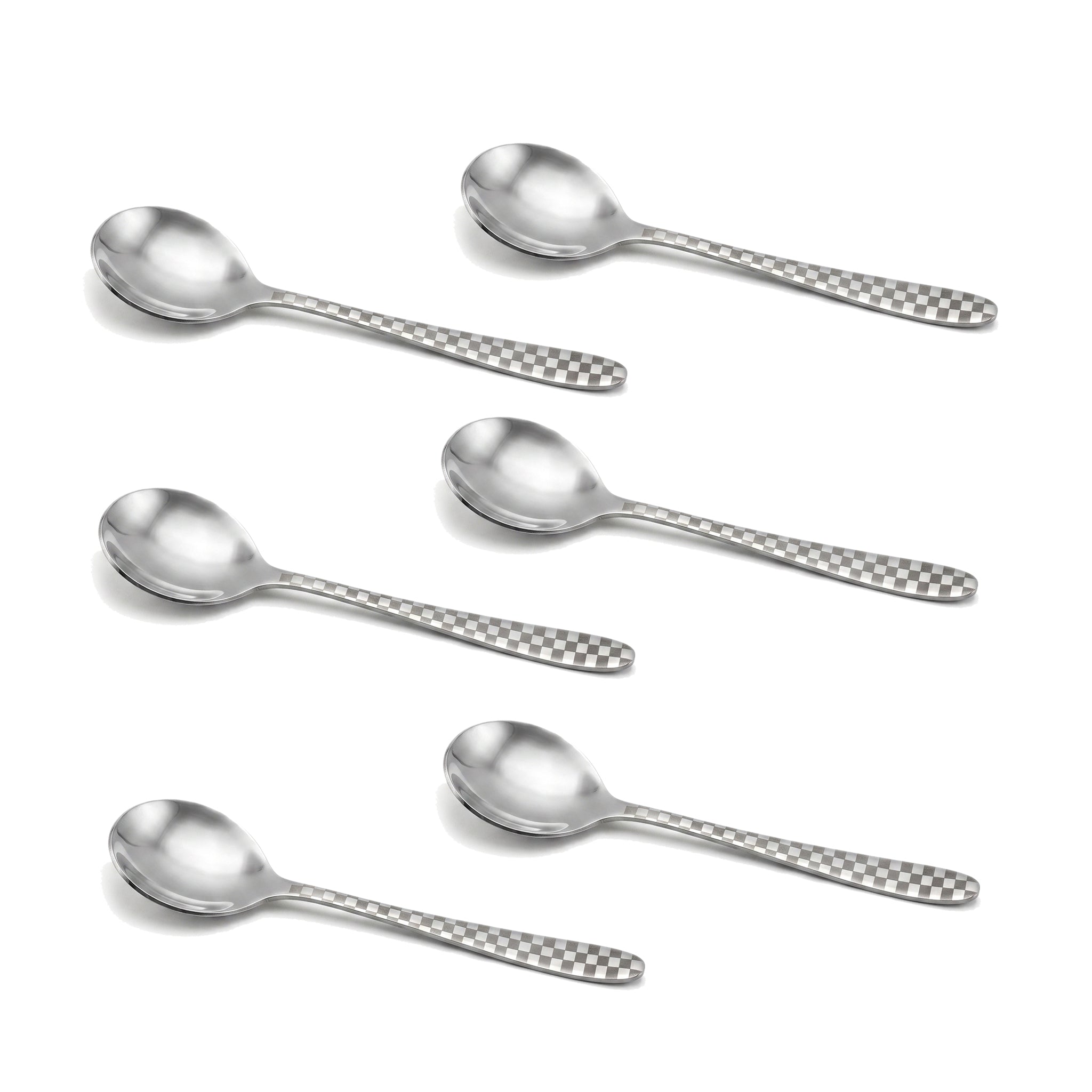 Lazer One 6-Piece Stainless Steel Silver Baby Soup Spoon Set