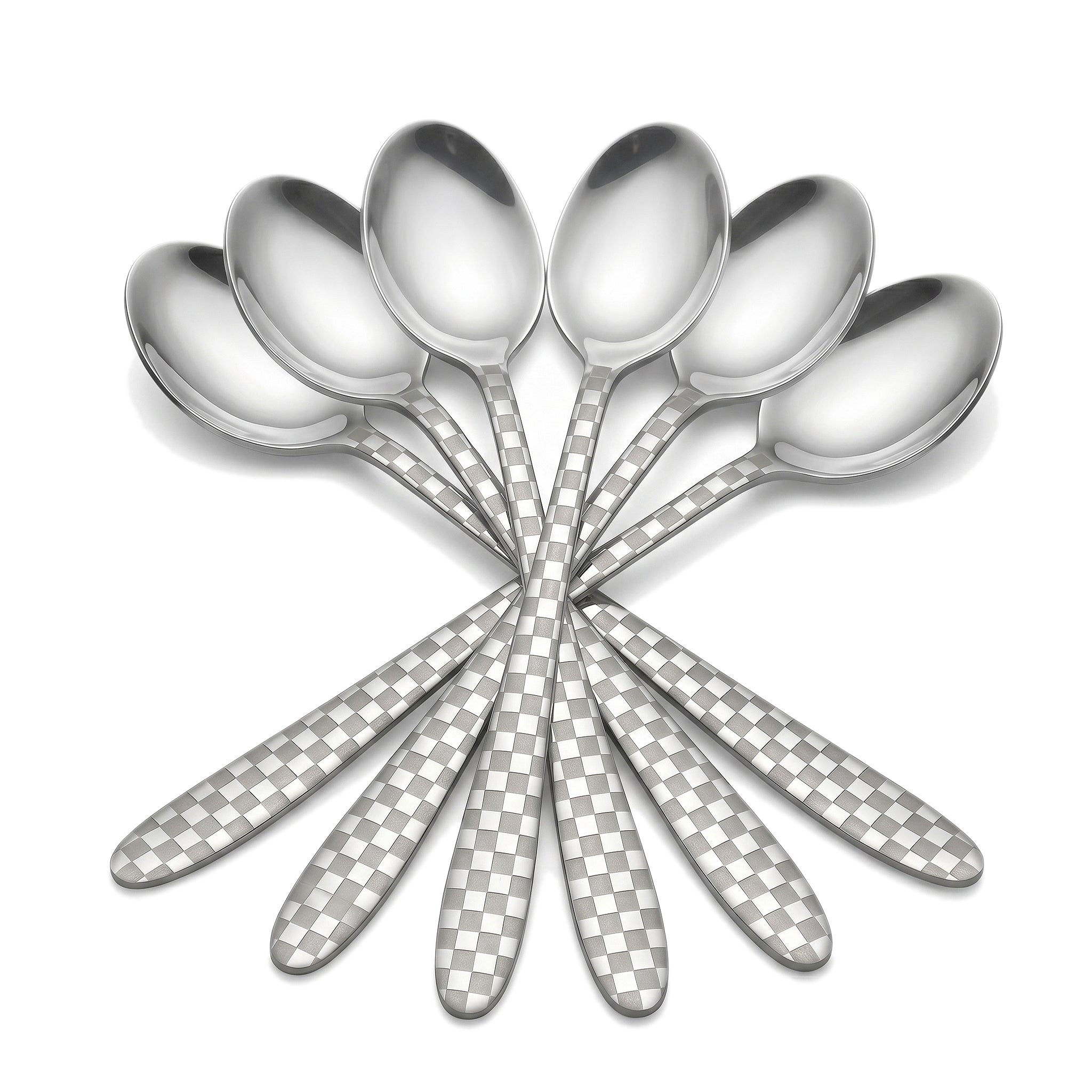 Lazer One 6-Piece Stainless Steel Silver Long Tea Spoon Set