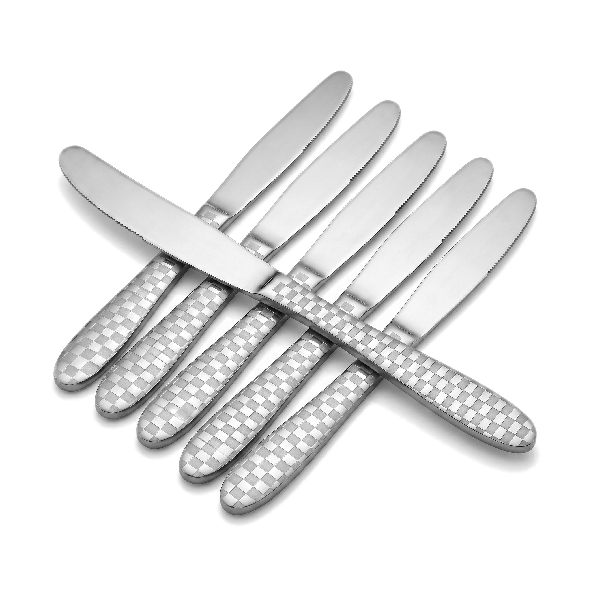 Lazer One 6-Piece Stainless Steel Silver Table Knife Set