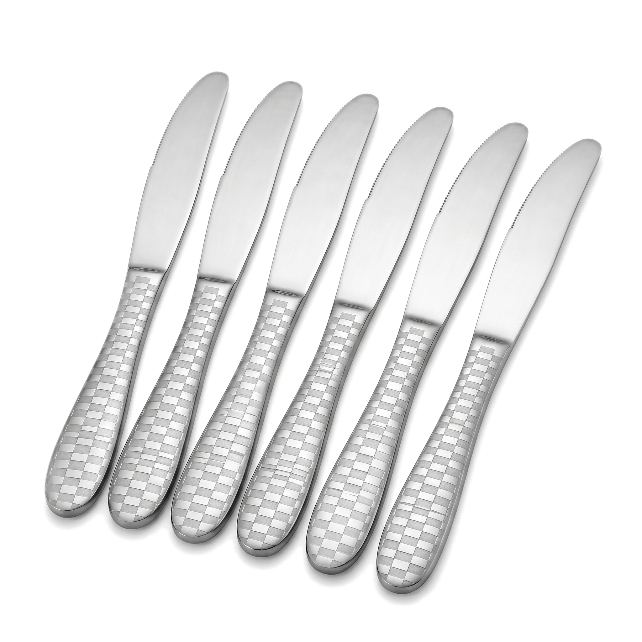 Lazer One 6-Piece Stainless Steel Silver Table Knife Set
