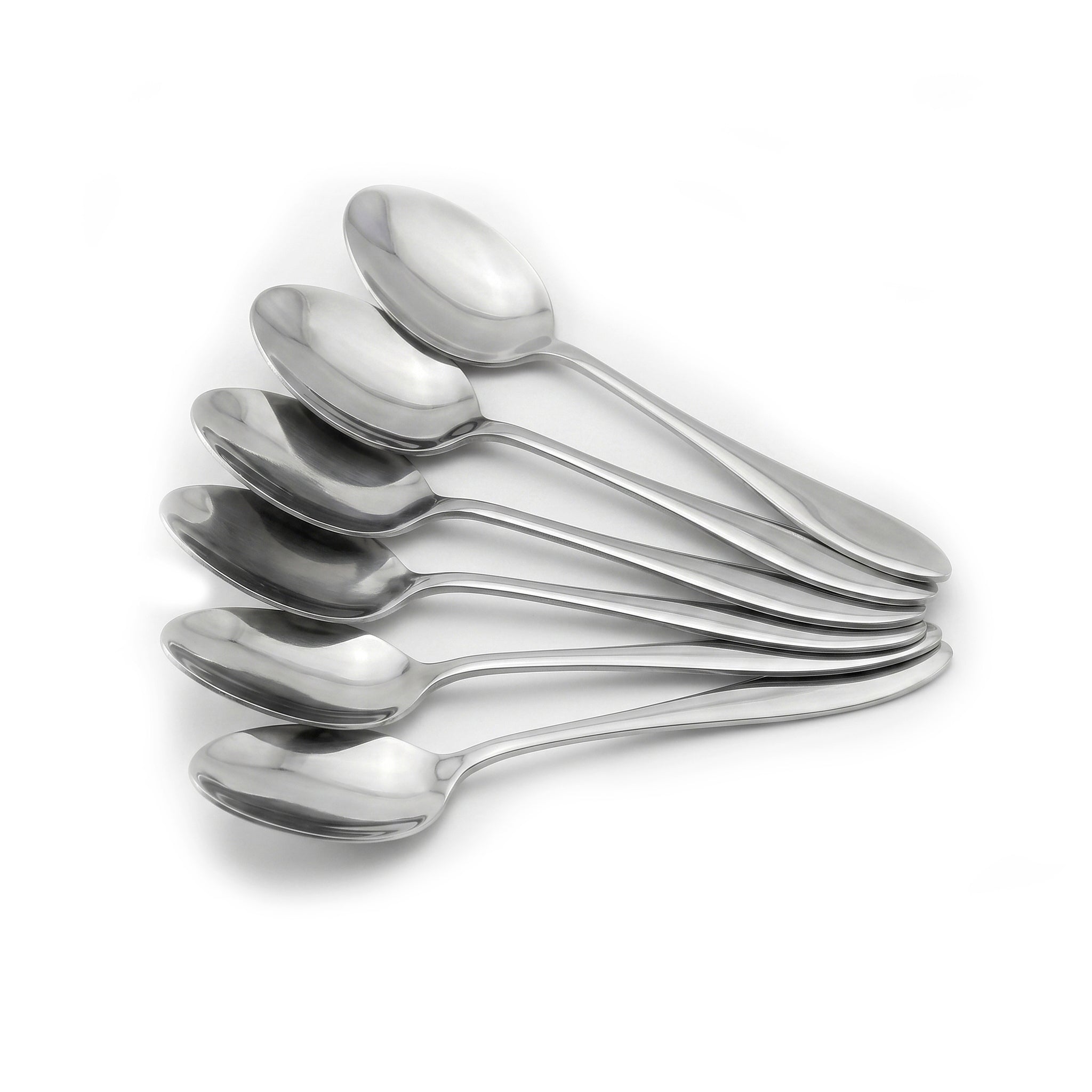 H.P 6-Piece Stainless Steel Silver Baby Spoon Set