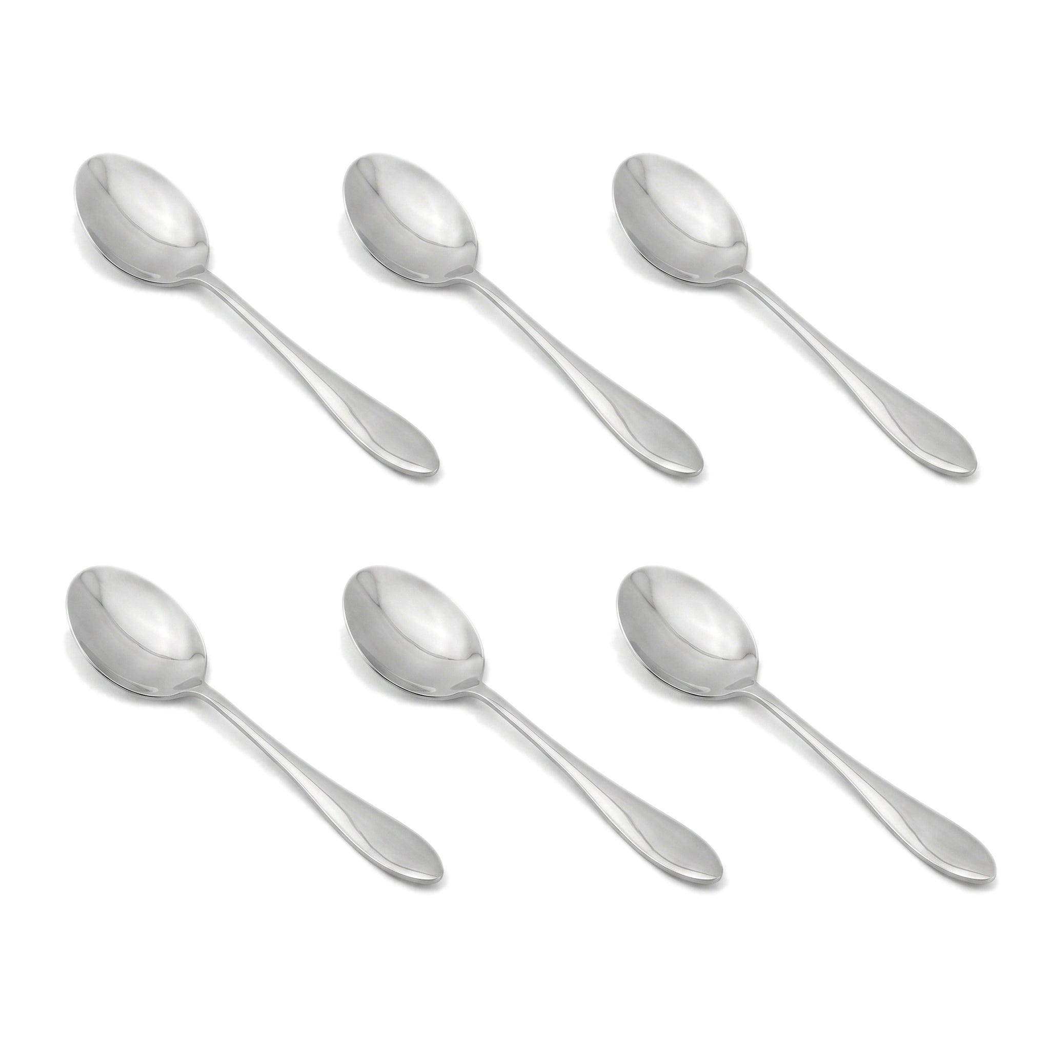 H.P 6-Piece Stainless Steel Silver Baby Spoon Set