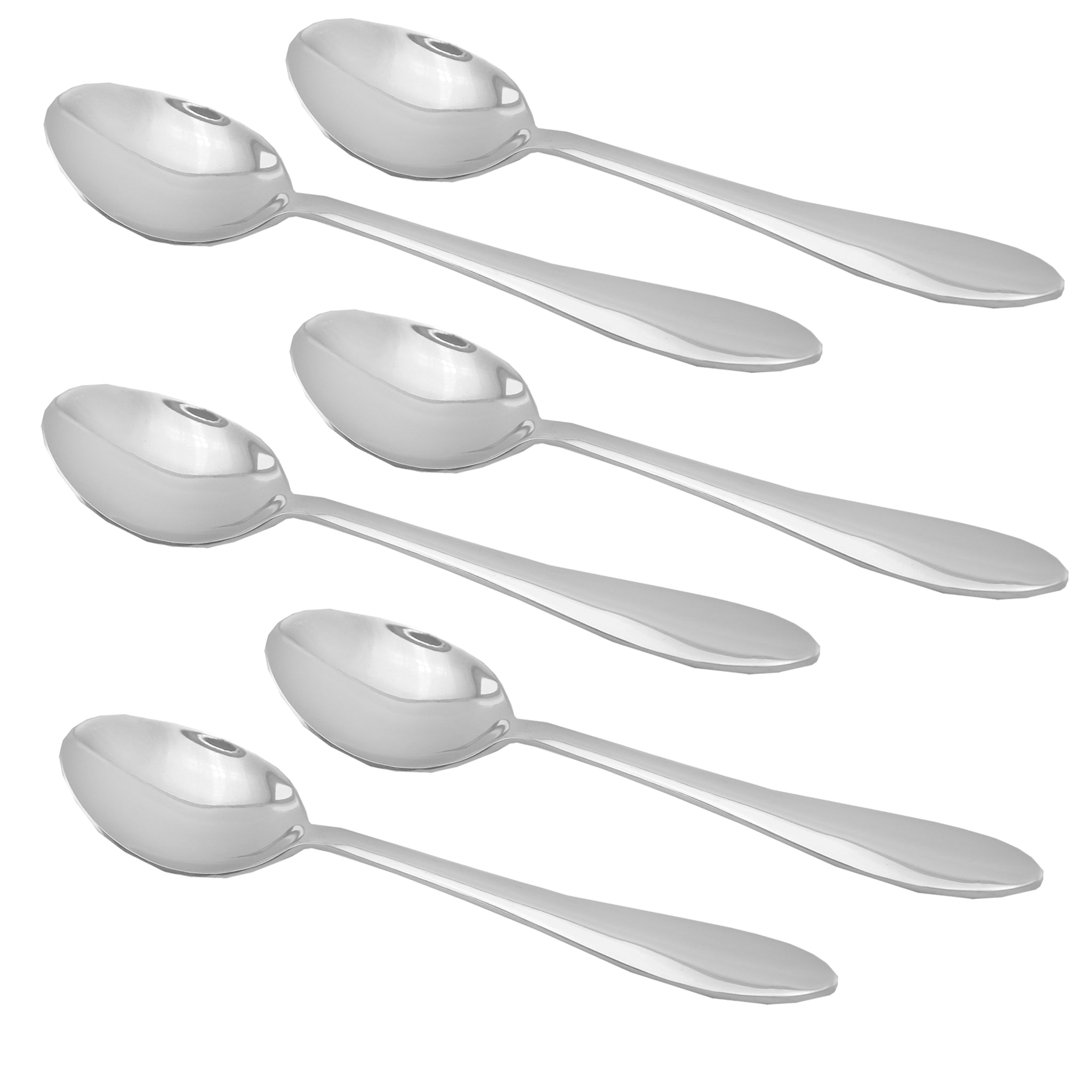 H.P 6-Piece Stainless Steel Silver Table Spoon Set