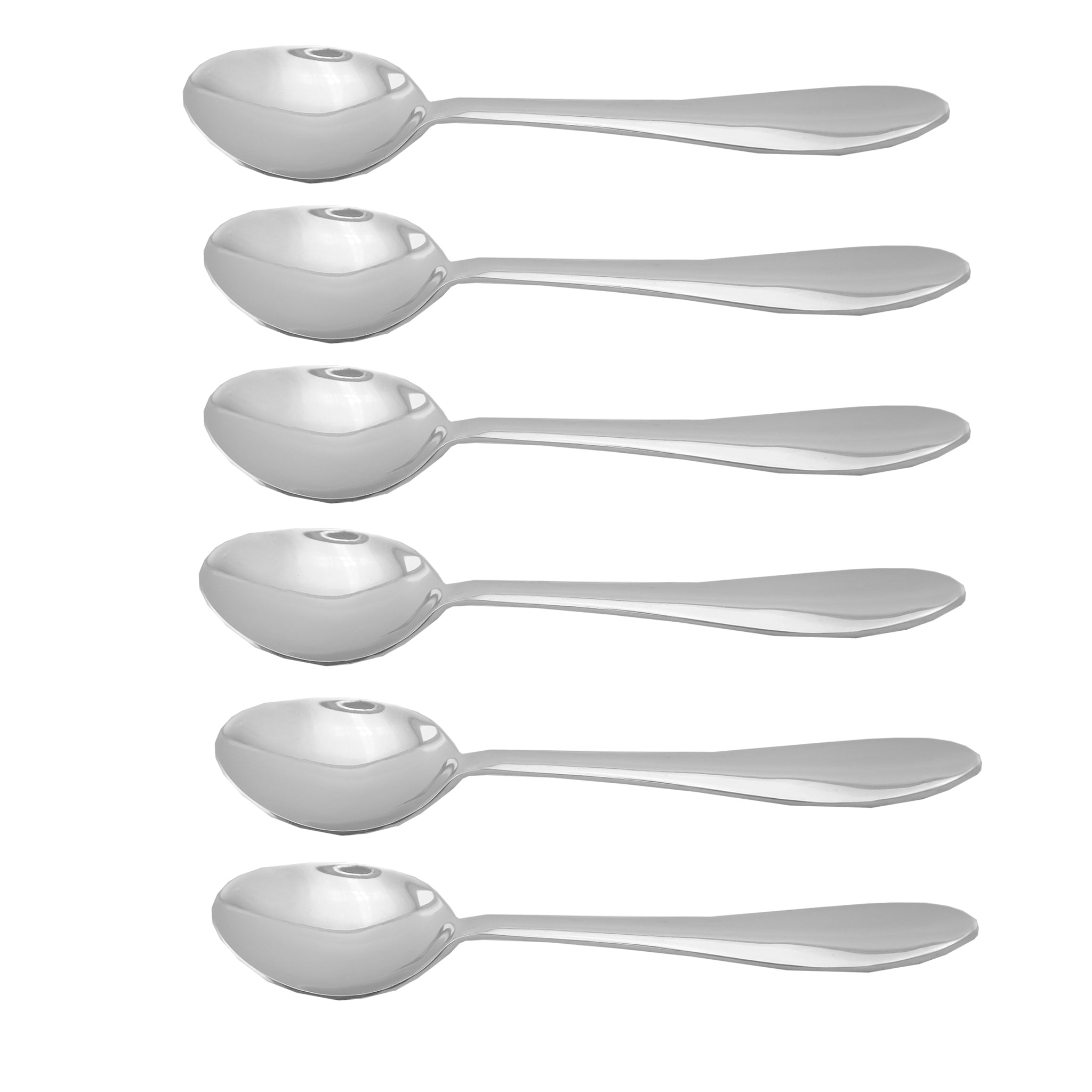 H.P 6-Piece Stainless Steel Silver Table Spoon Set