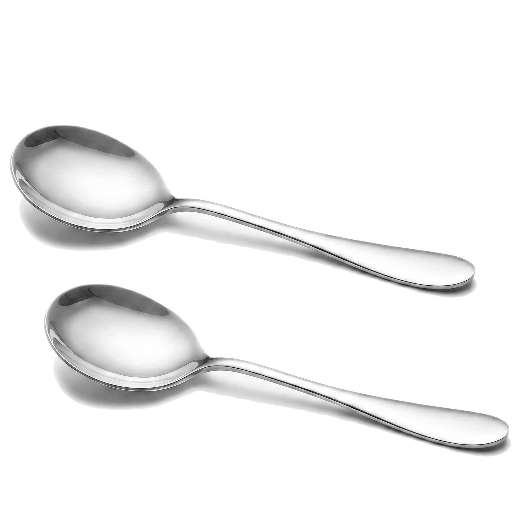 H.P Stainless Steel Silver Serving Soup Spoon