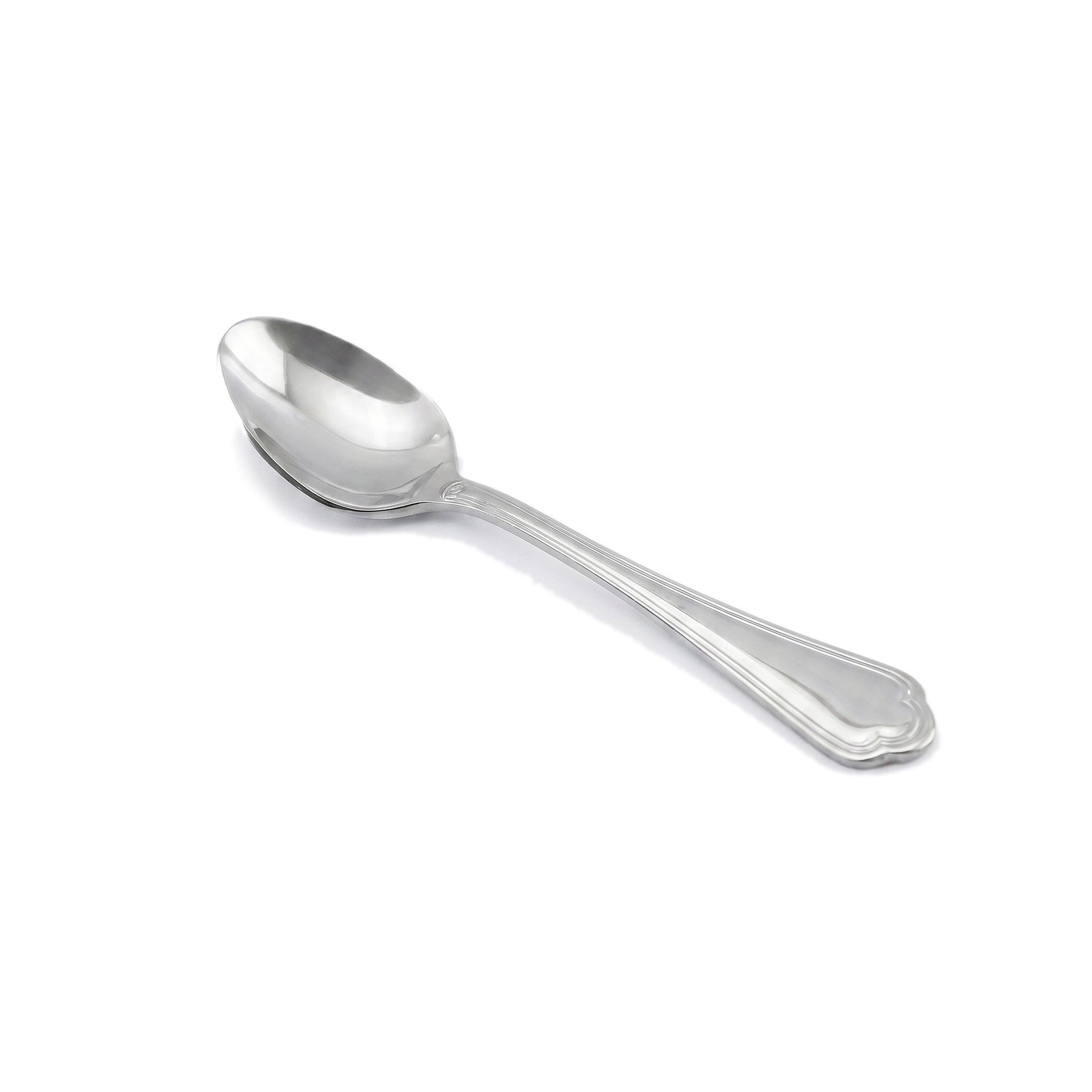 N.F Moon 6-Piece Stainless Steel Silver Tea Spoon Set