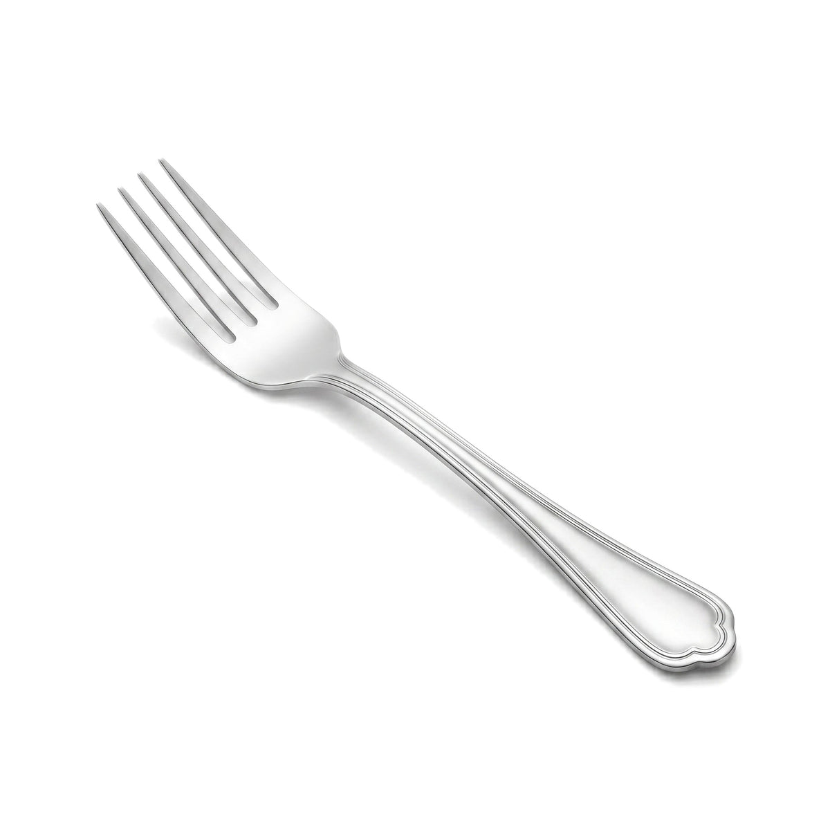 N.F Moon 6-Piece Stainless Steel Silver Dessert Fork Set Kaka Bawa Sons