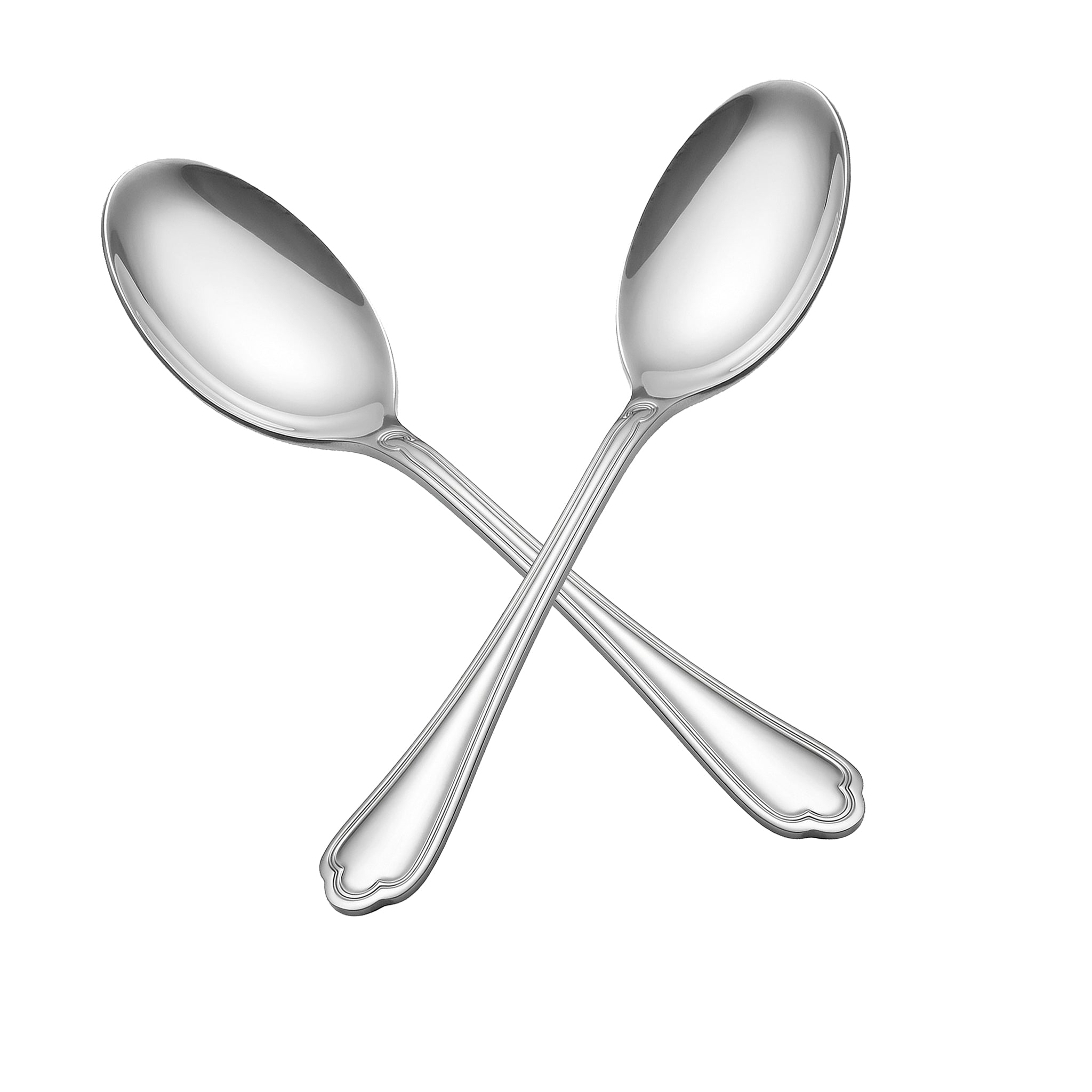 N.F Moon Stainless Steel Silver Serving Rice Spoon