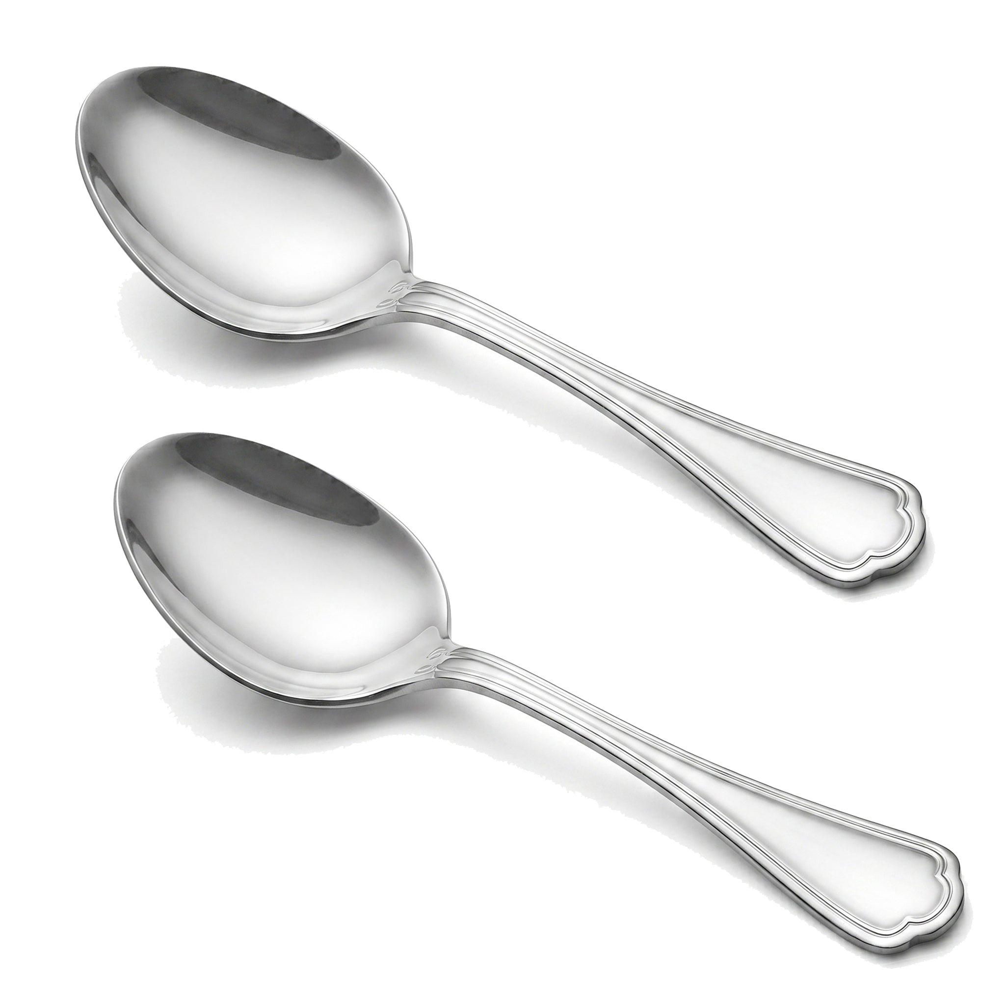 N.F Moon Stainless Steel Silver Serving Soup Spoon