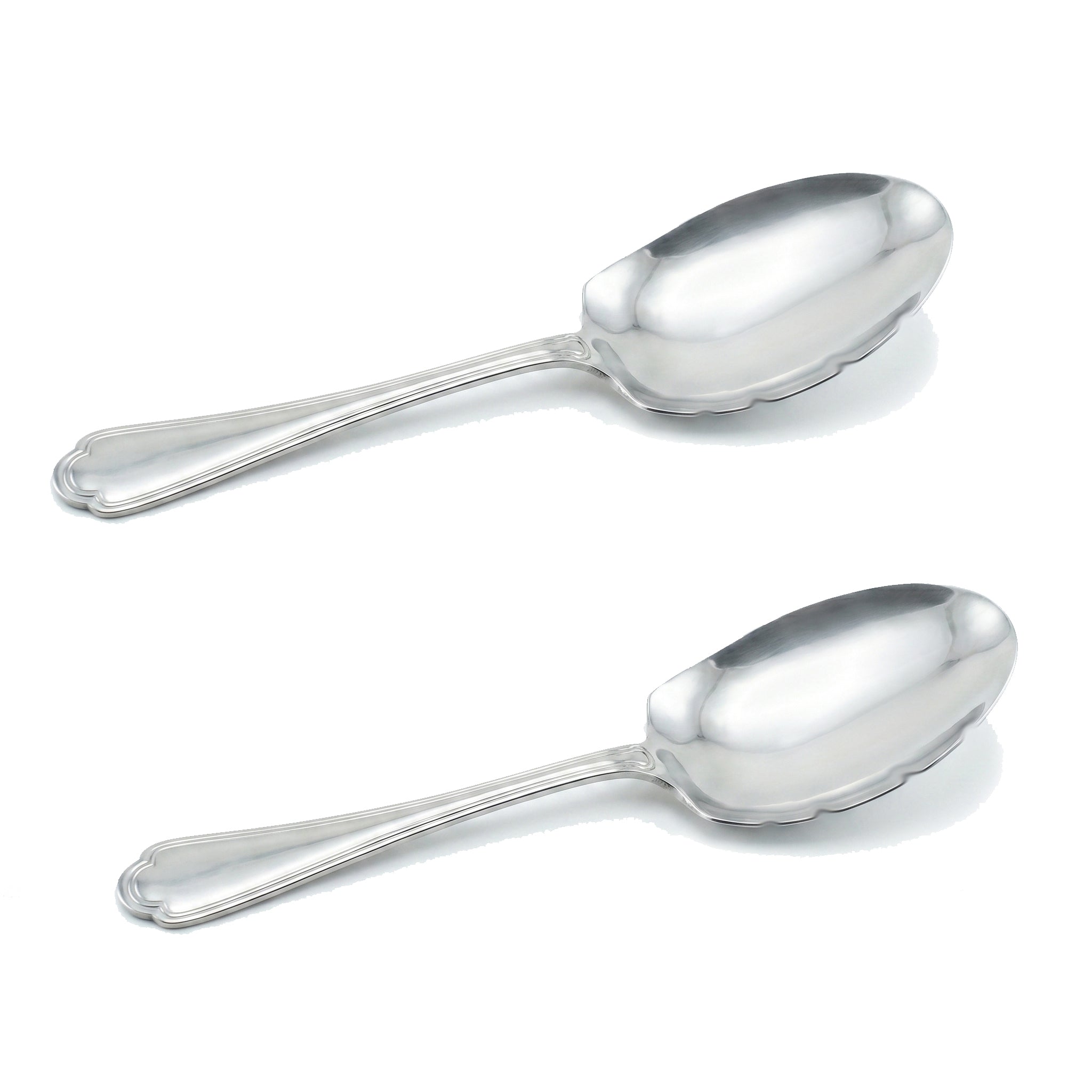 N.F Moon Stainless Steel Silver Serving Rice Panja Spoon