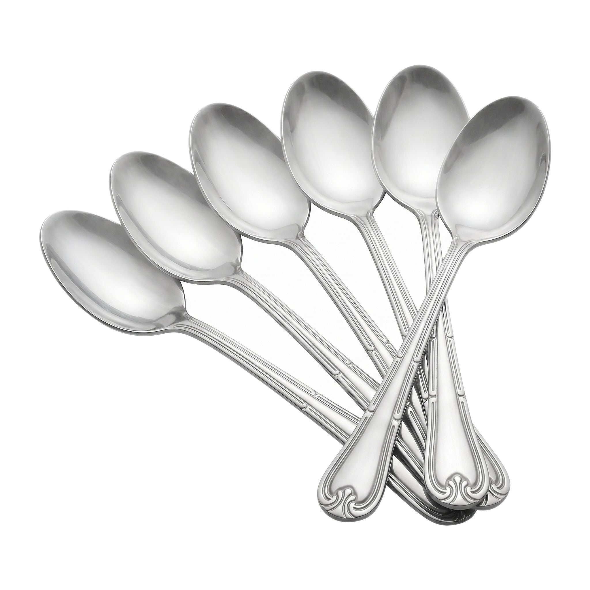 Venus 6-Piece Stainless Steel Silver Table Spoon Set