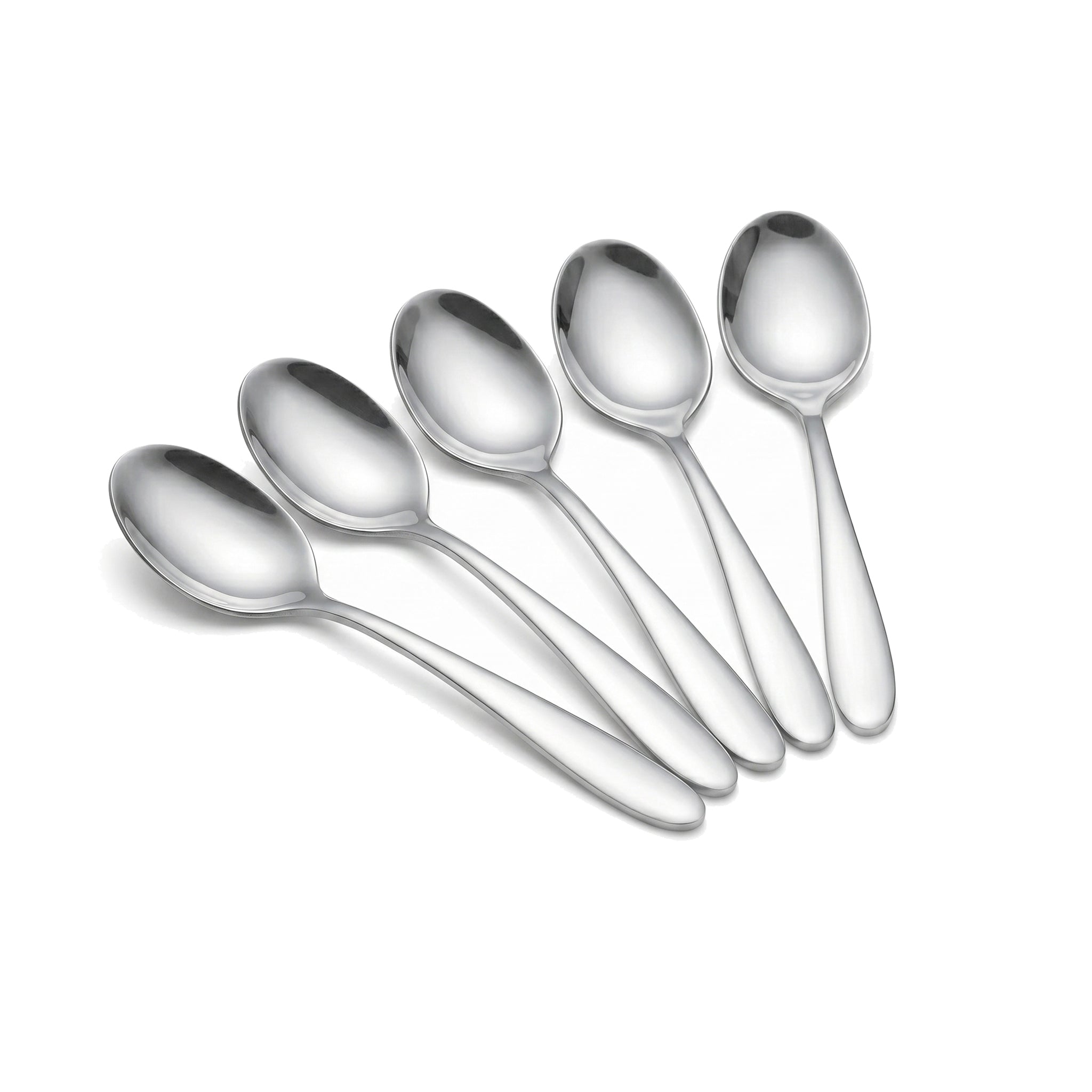 Value 6-Piece Stainless Steel Silver Coffee Spoon Set