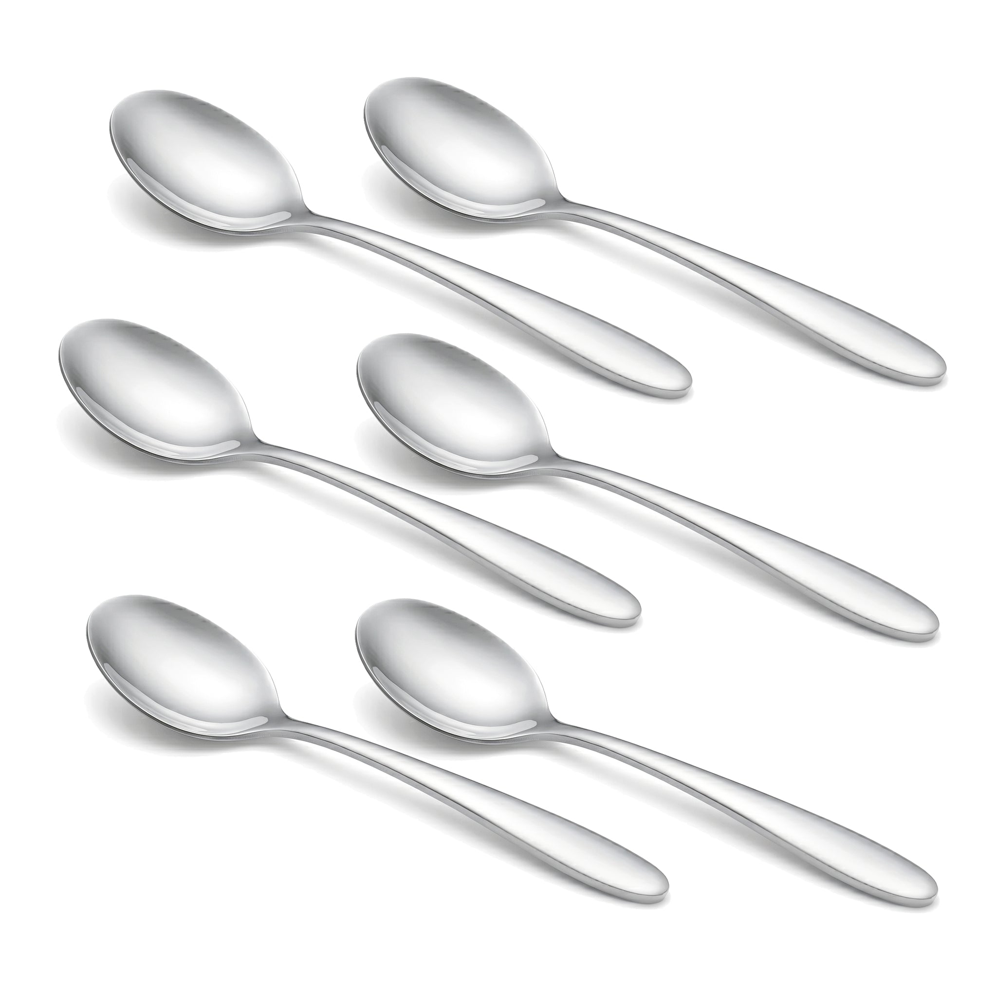 Value 6-Piece Stainless Steel Silver Coffee Spoon Set