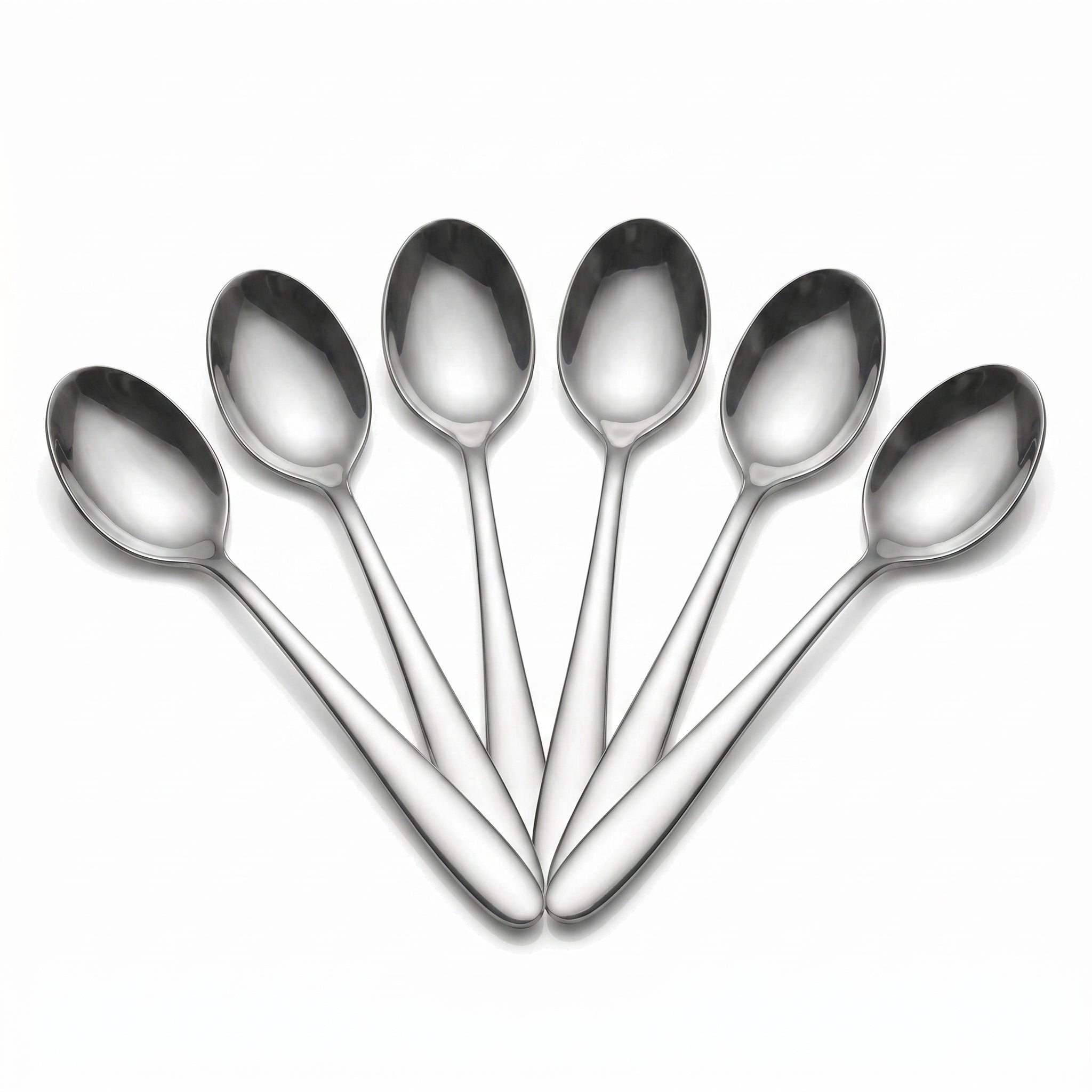 Value 6-Piece Stainless Steel Silver Tea Spoon Set