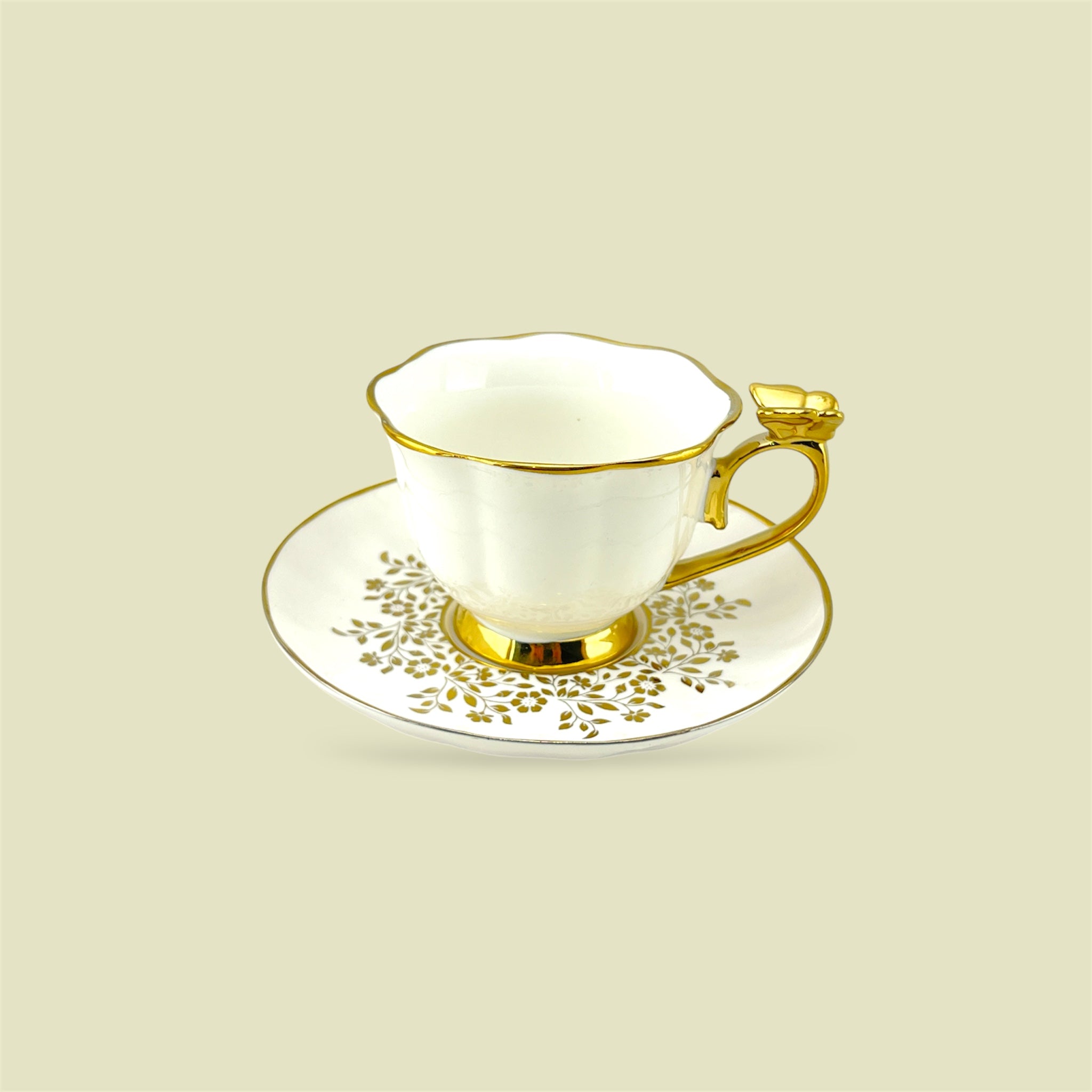 Royal 6-Piece Cup & Saucer Set With Gift Box