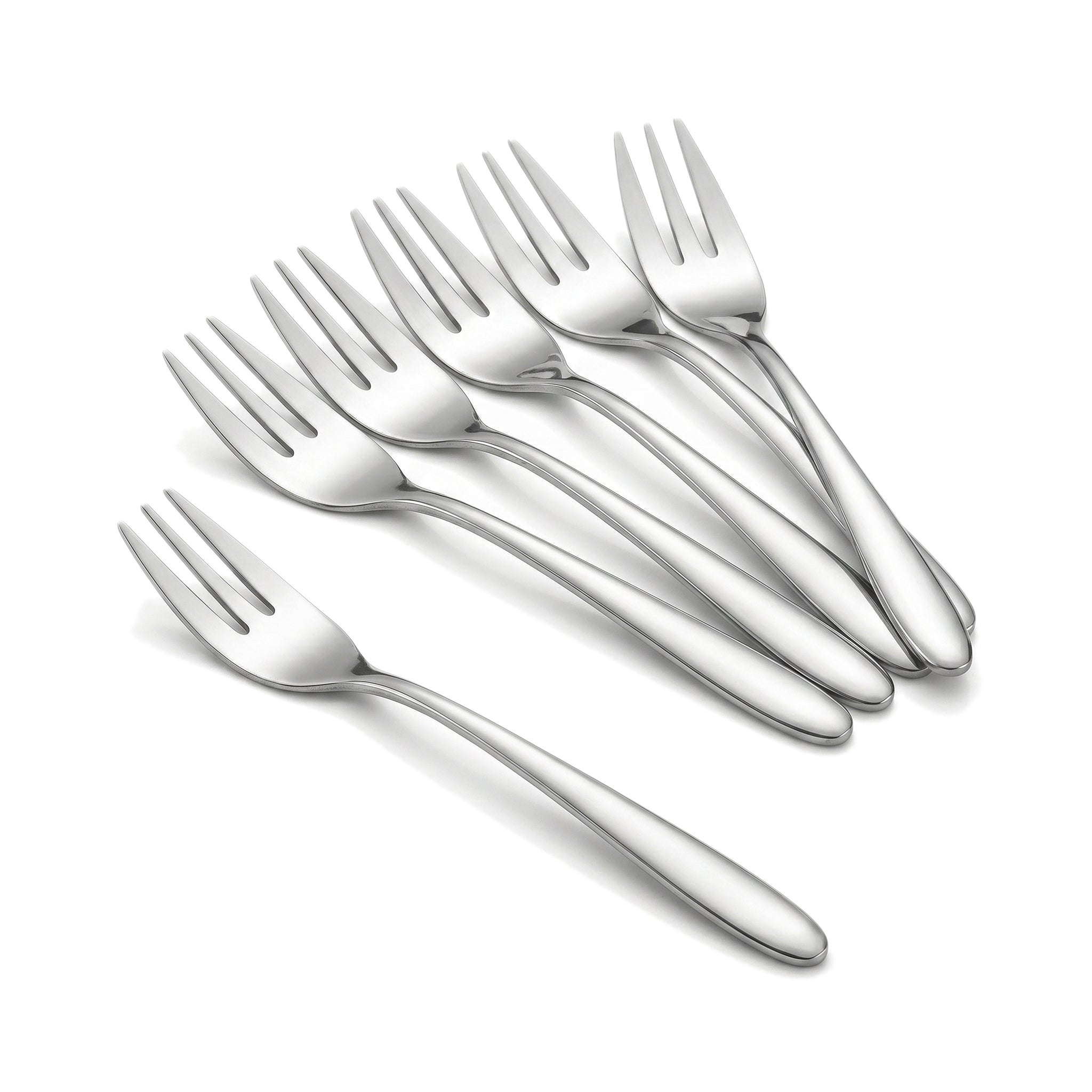 Value 6-Piece Stainless Steel Silver Fruit Fork Set