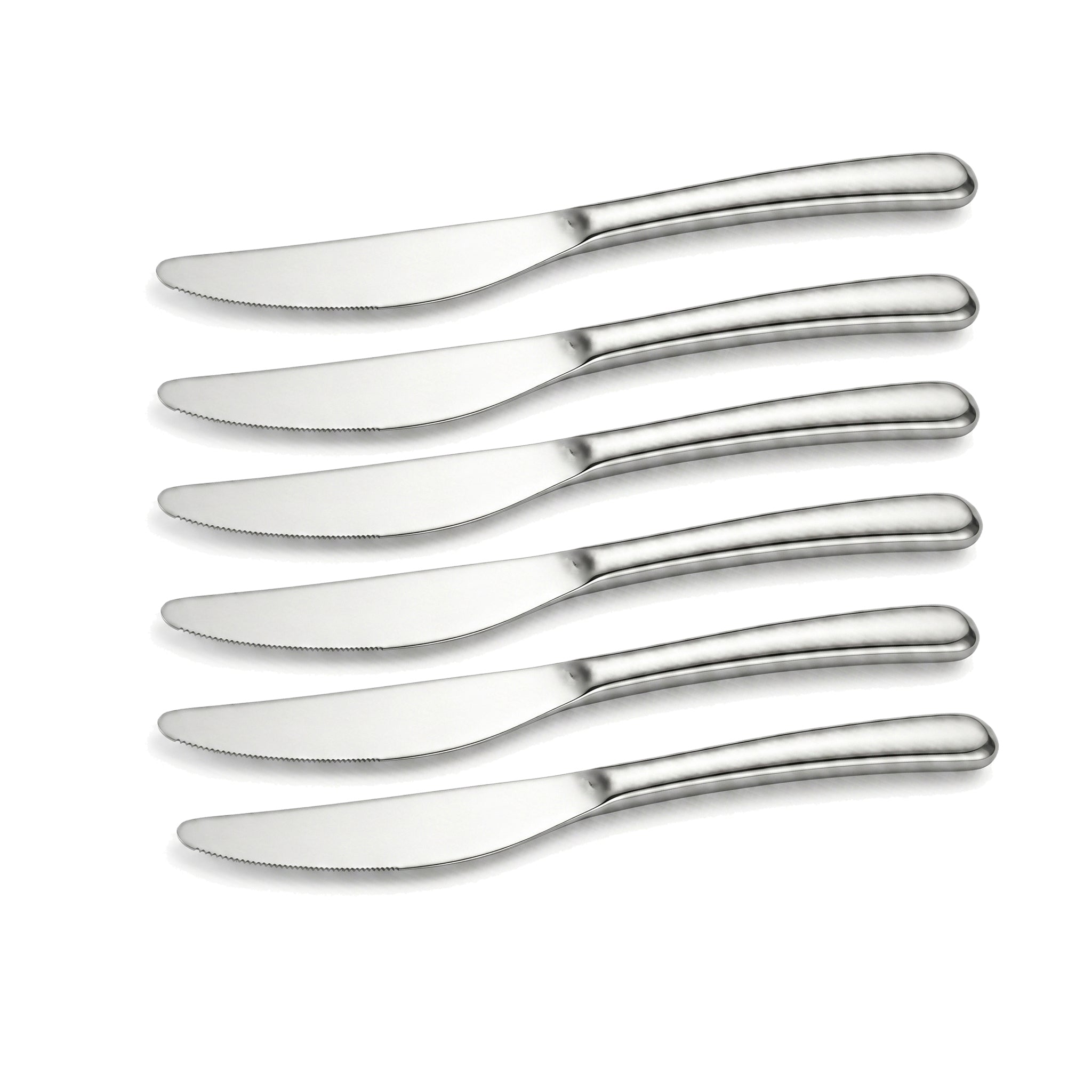 Value 6-Piece Stainless Steel Silver Table Knife Set
