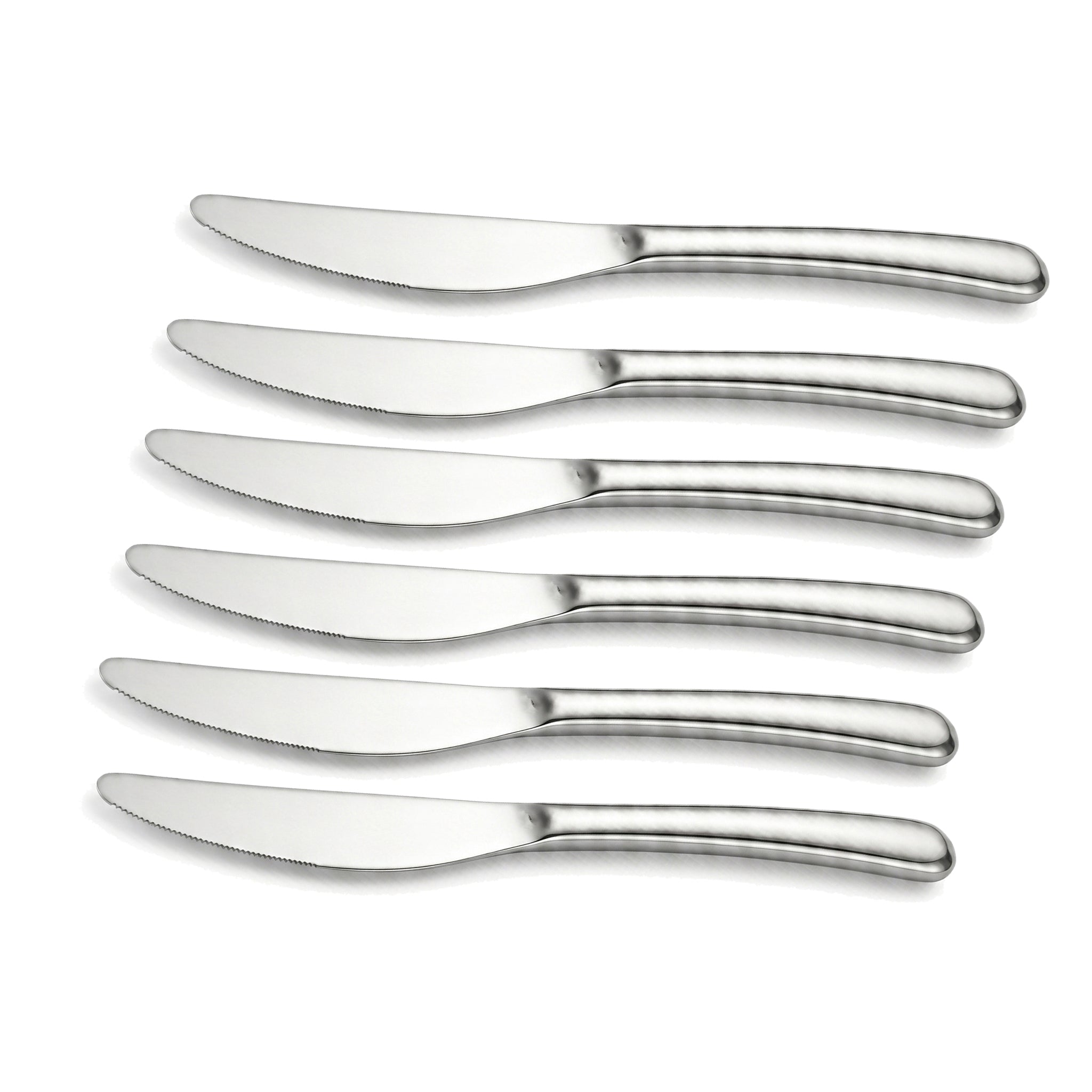 Value 6-Piece Stainless Steel Silver Table Knife Set