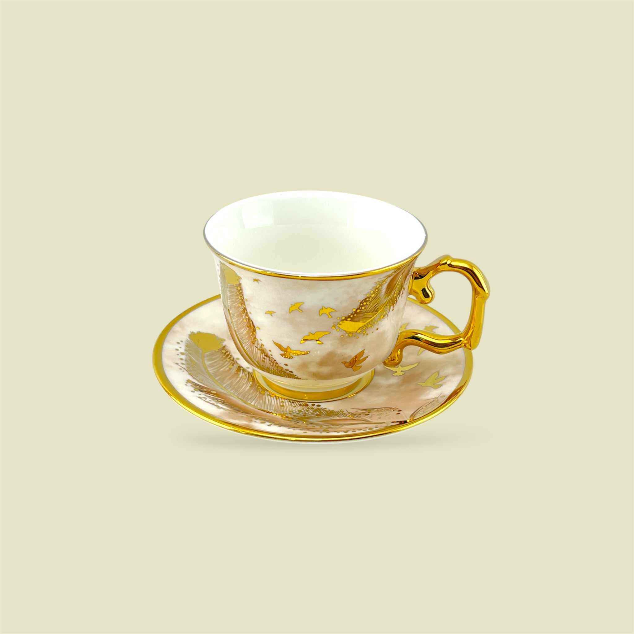 Royal 6-Piece Cup & Saucer Set With Gift Box