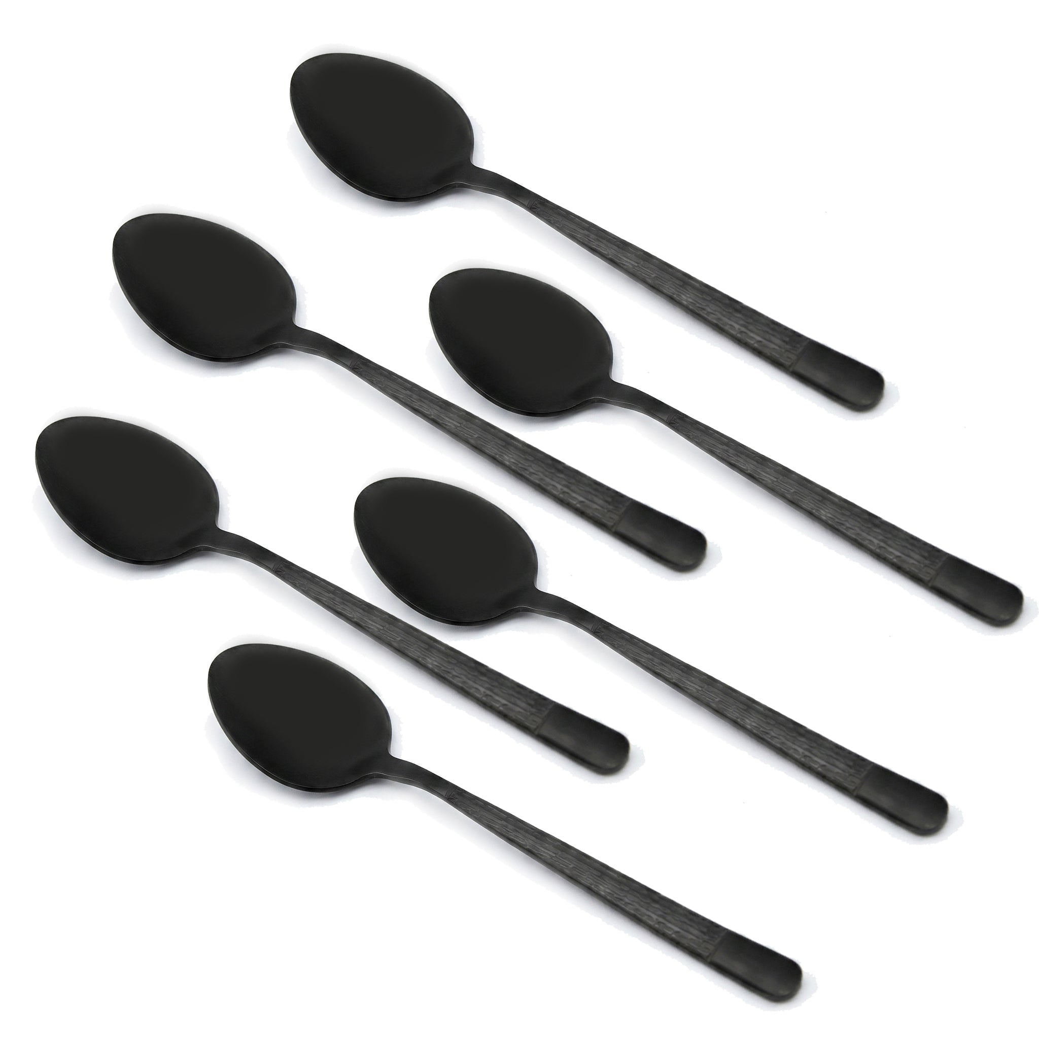 Black Tree Stainless Steel Black Coffee Spoon Set