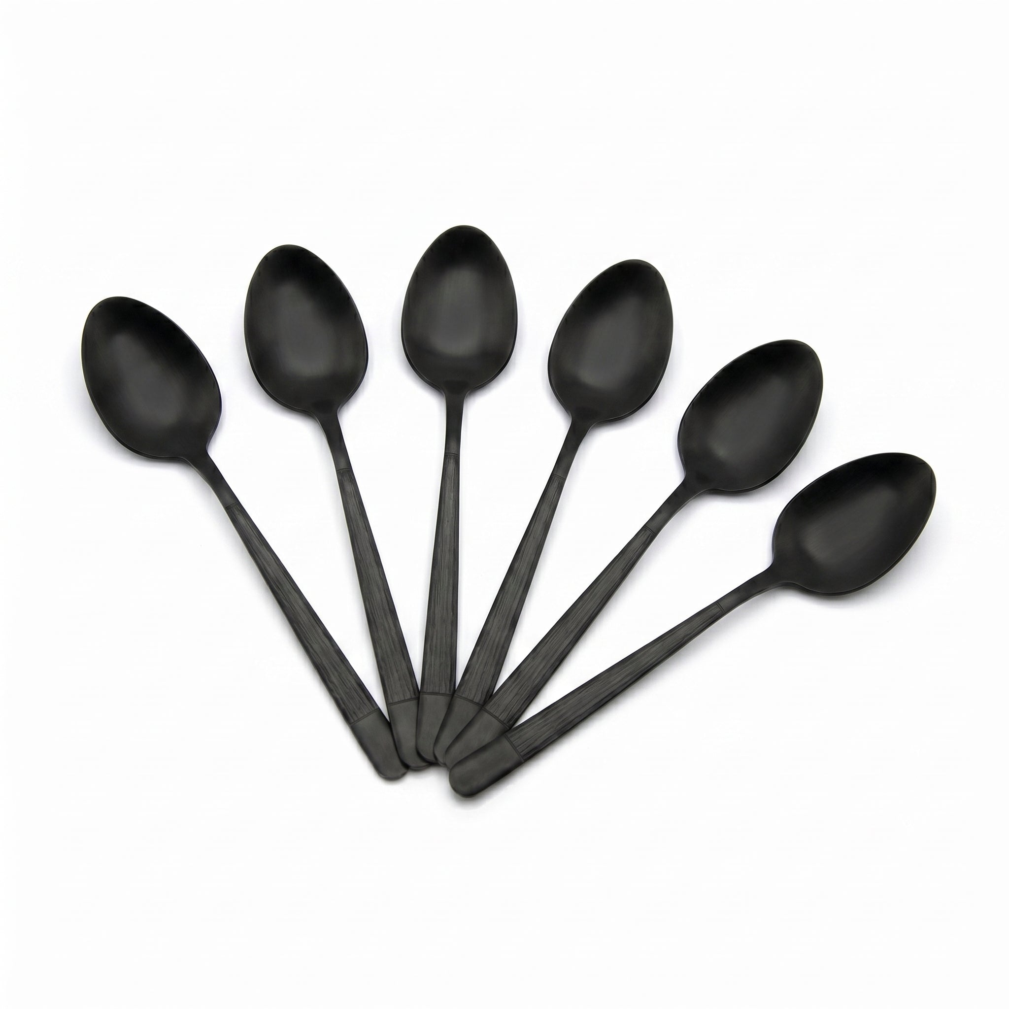 Black Tree Stainless Steel Black Coffee Spoon Set