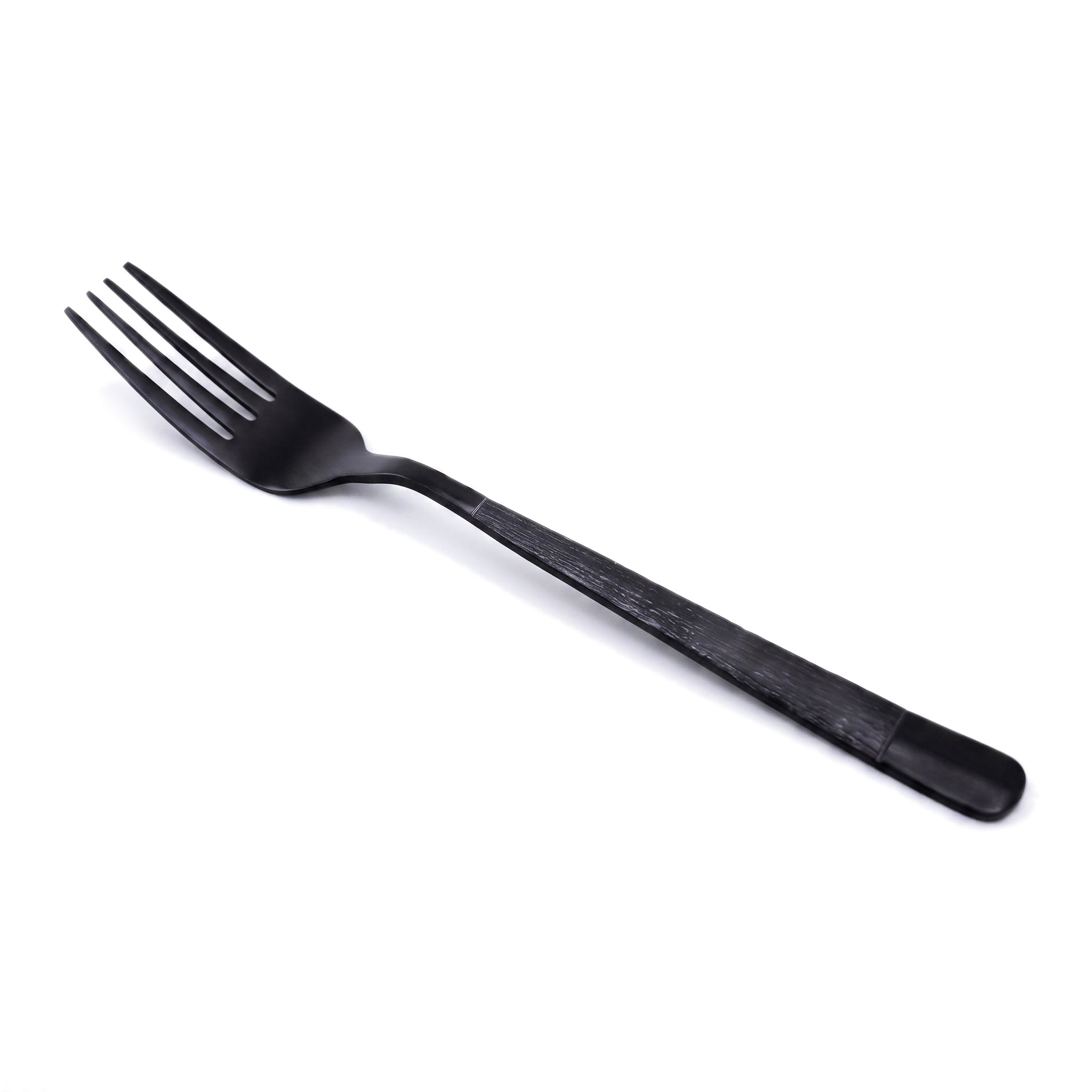 Black Tree 6-Piece Stainless Steel Black Table Fork Set