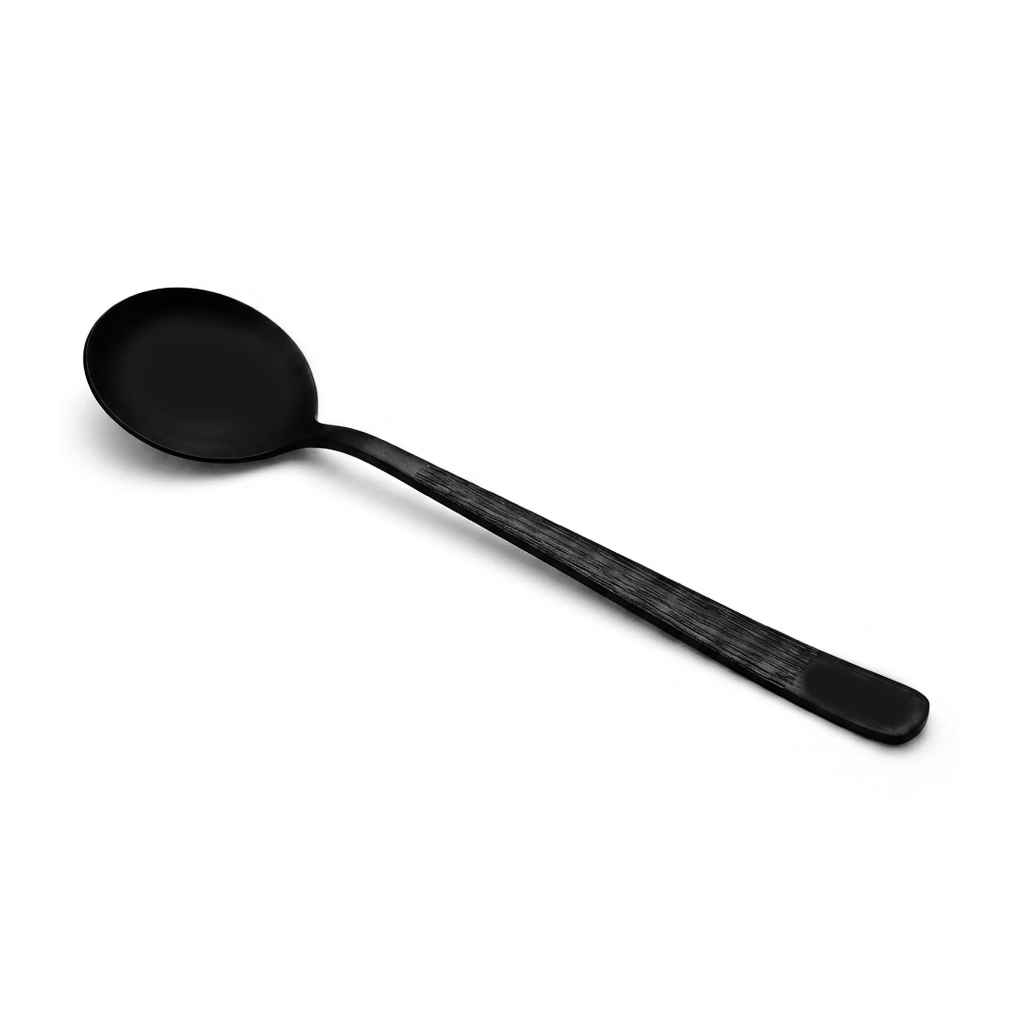 Black Tree 6-Piece Stainless Steel Black Dessert Soup Spoon Set