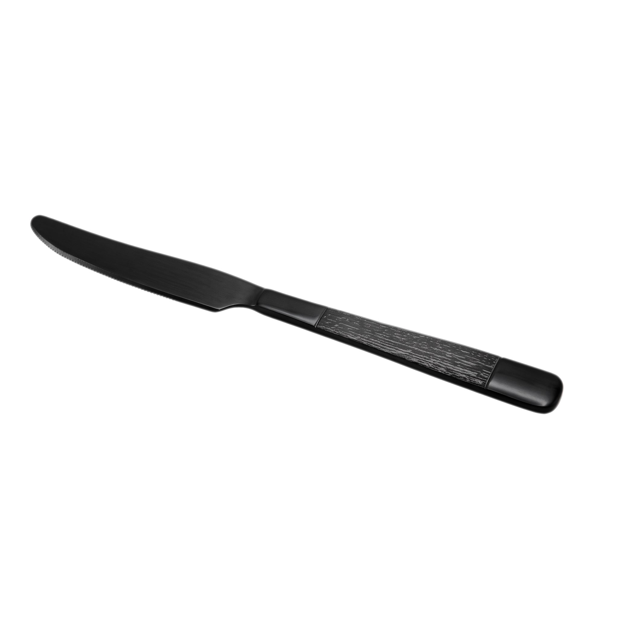 Black Tree 6-Piece Stainless Steel Black Table Knife Set