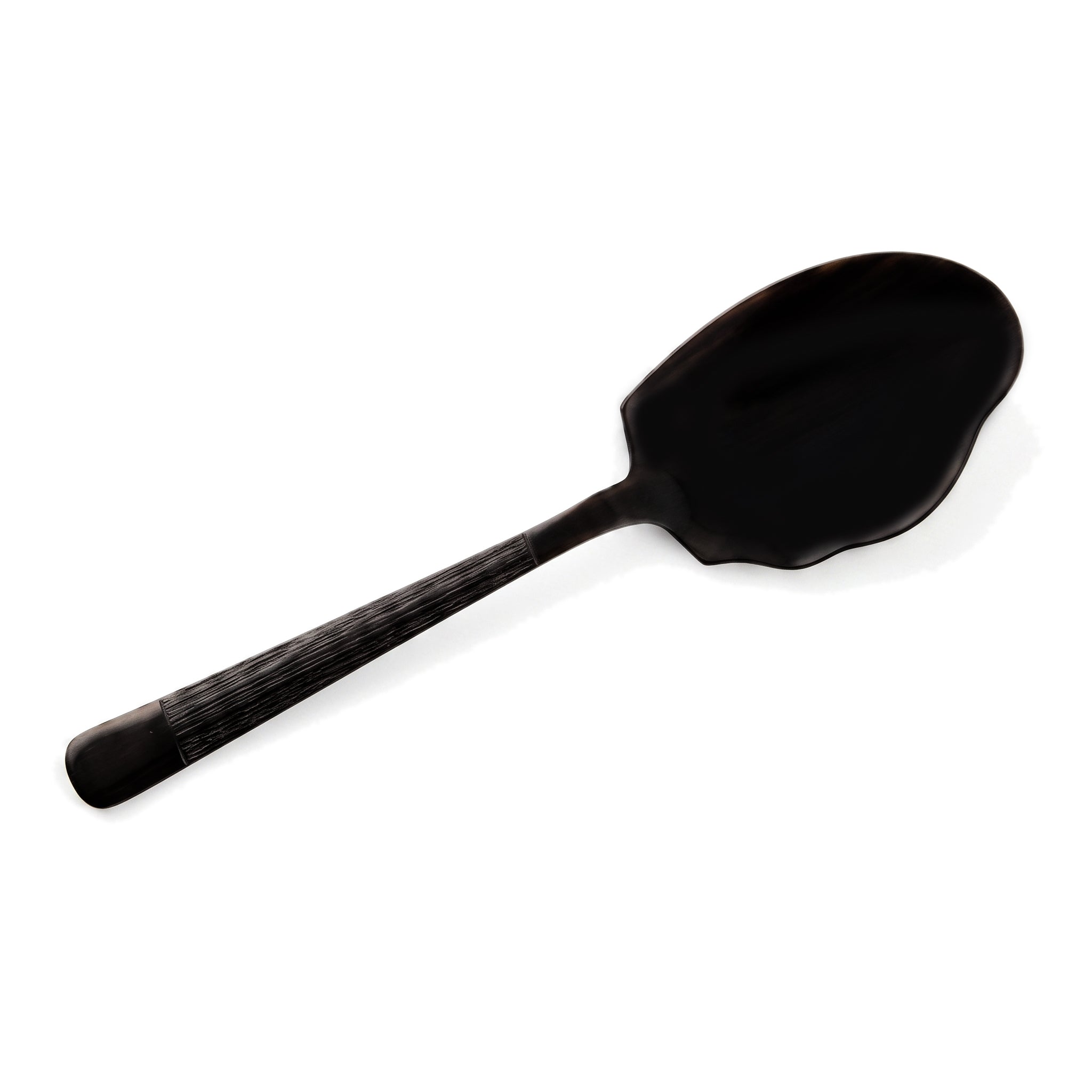Black Tree 2-Piece Stainless Steel Black Serving Rice Panja Spoon