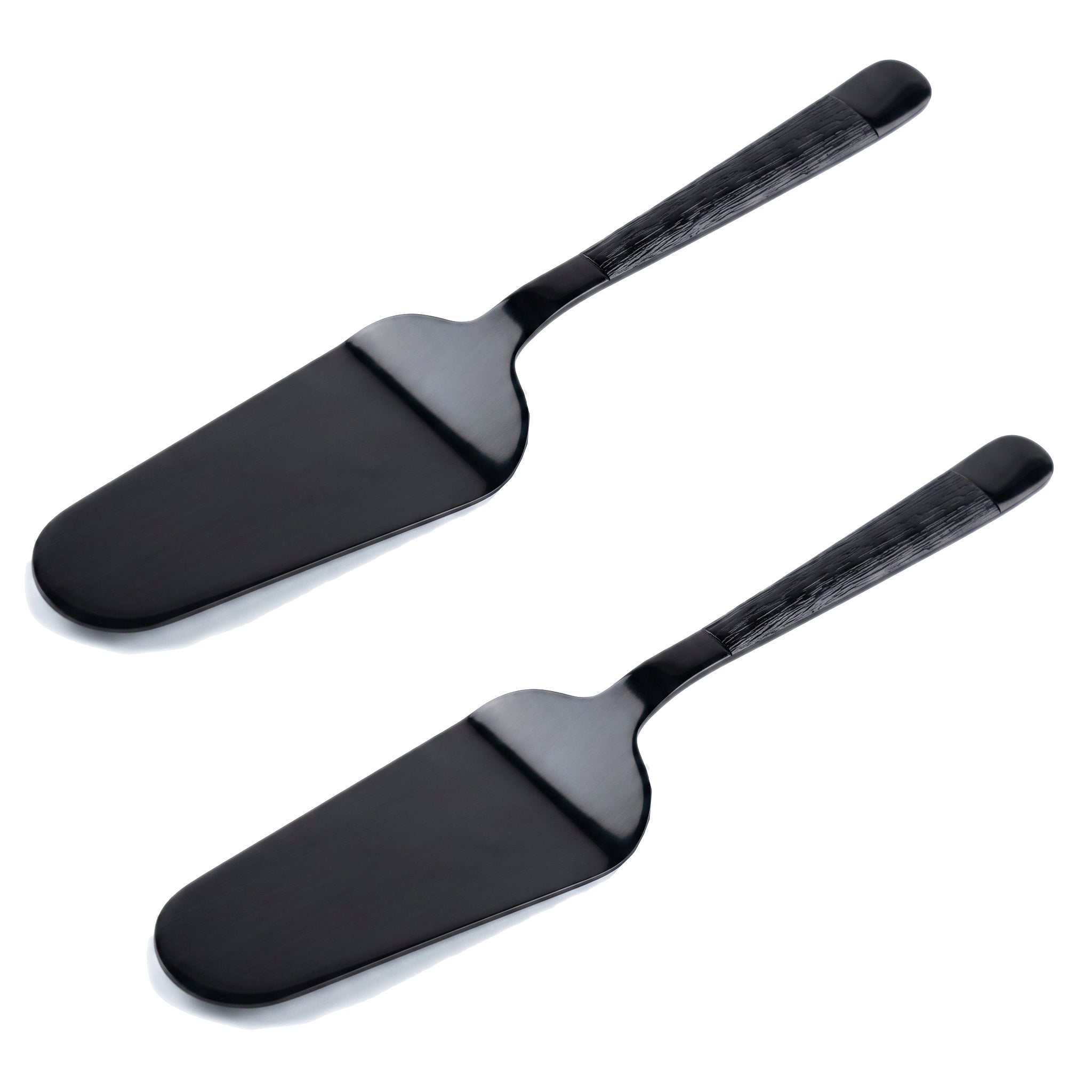 Black Tree 2-Piece Stainless Steel  Black Cake Lifter