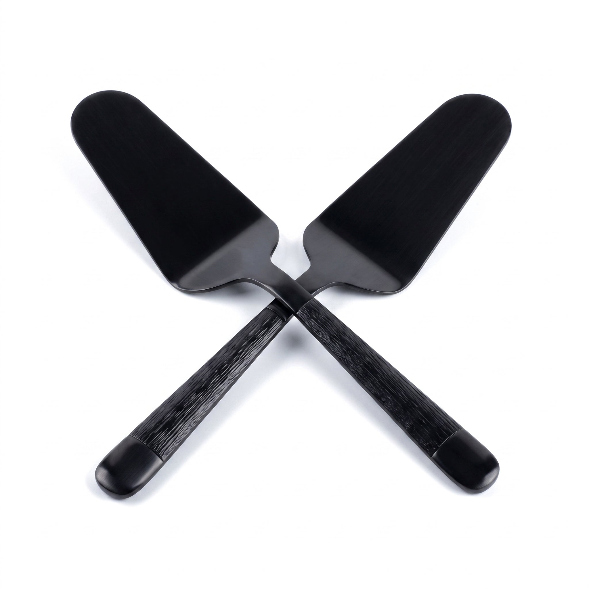 Black Tree 2-Piece Stainless Steel  Black Cake Lifter