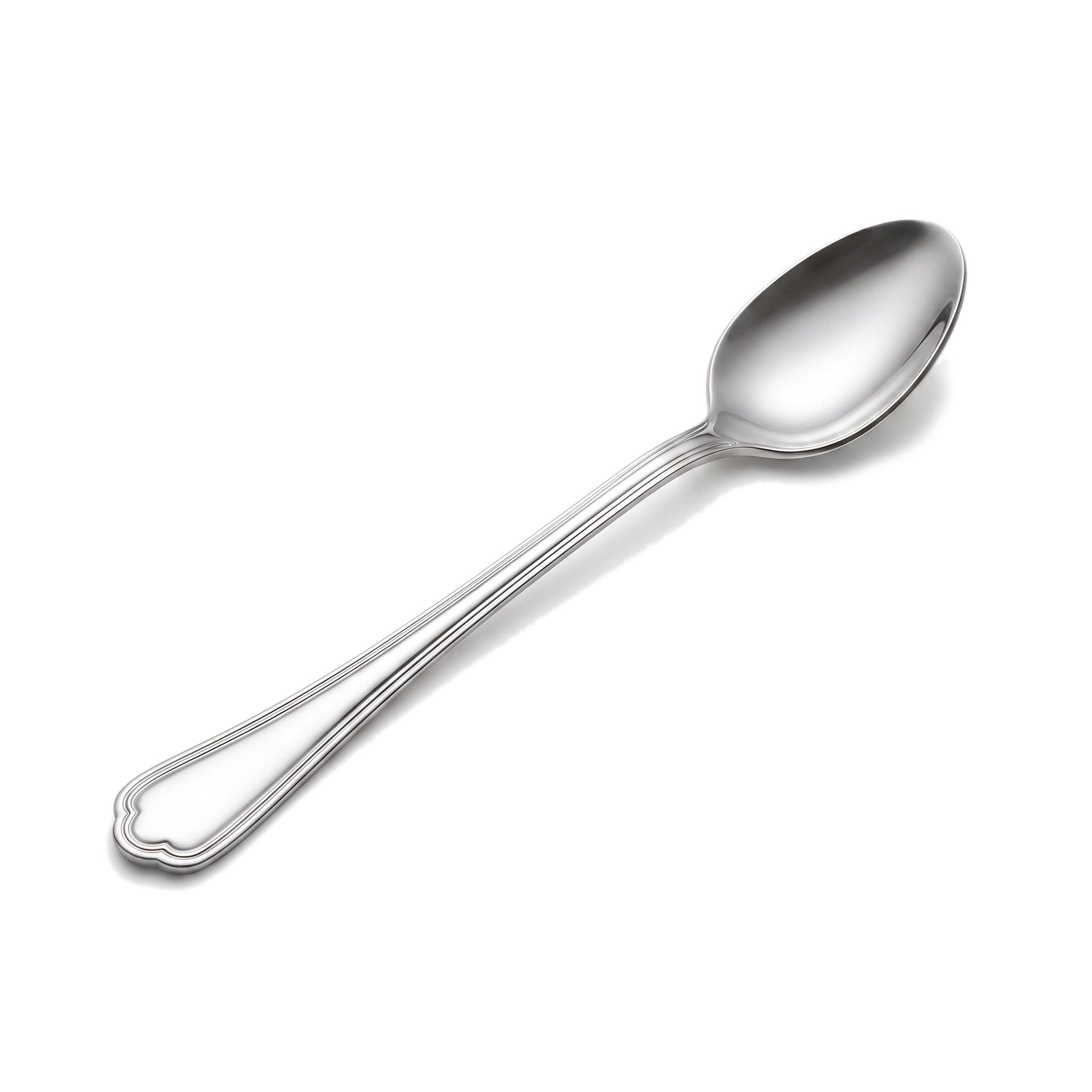 N.F Moon 6-Piece Stainless Steel Silver Long Tea Spoon Set